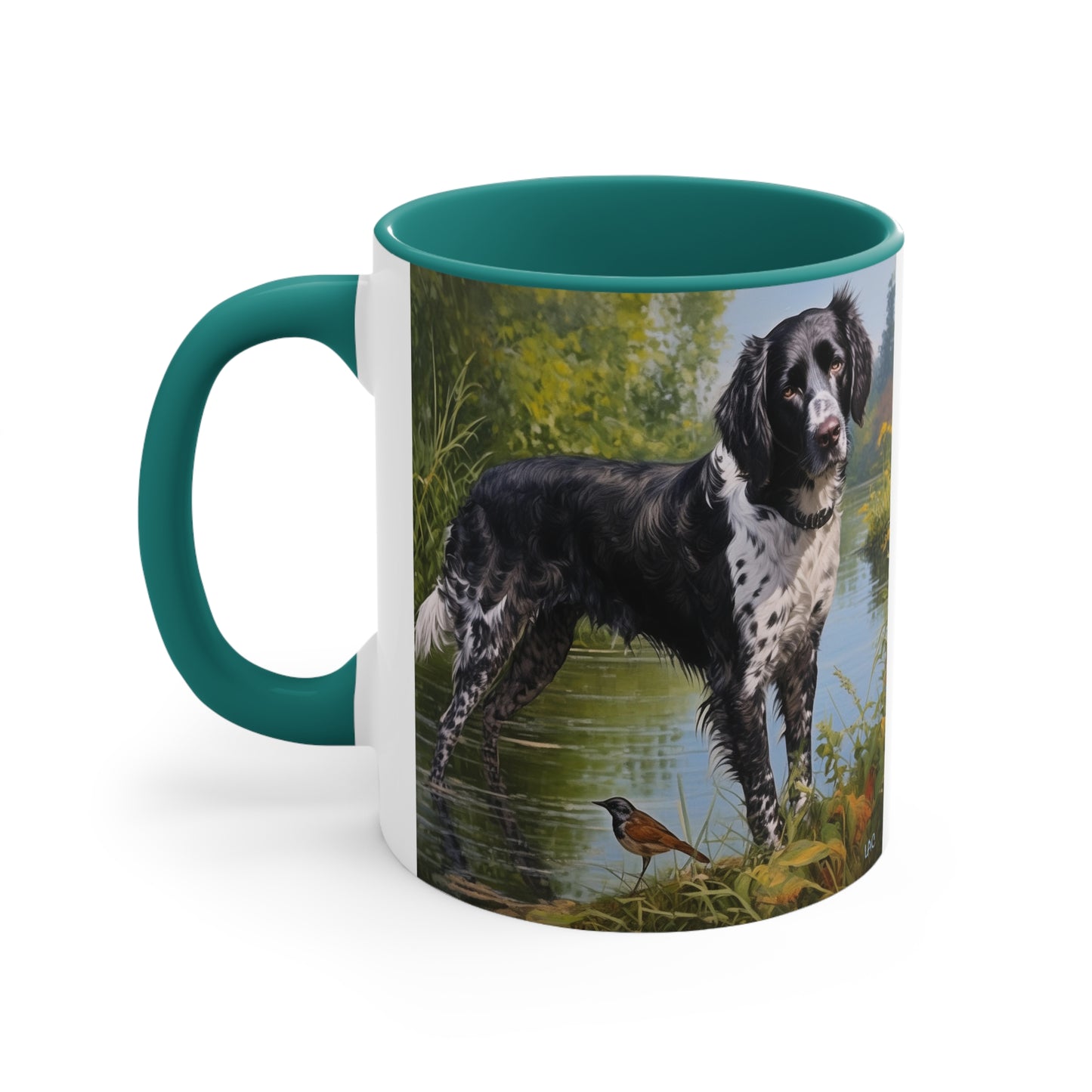Large Munsterlander 11oz Ceramic Accent Mug