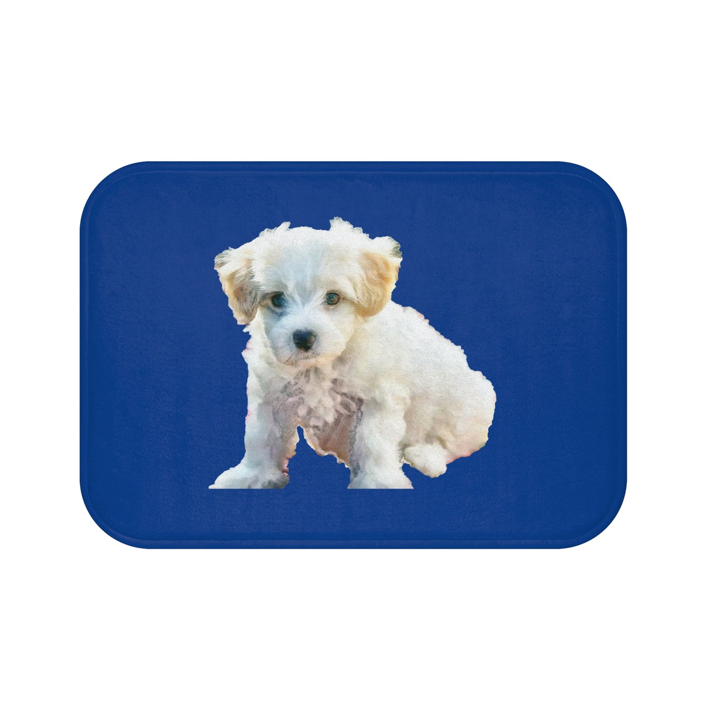 Bichon Frise Delight Bathroom Rug Mat