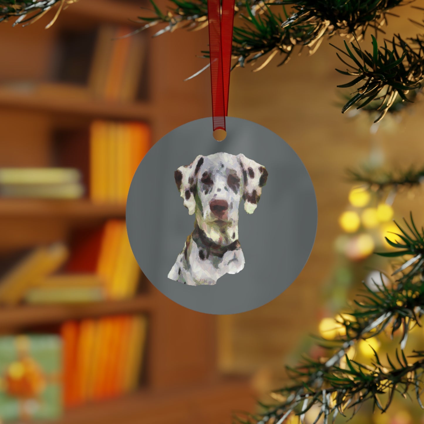 Dalmatian Metal Ornaments