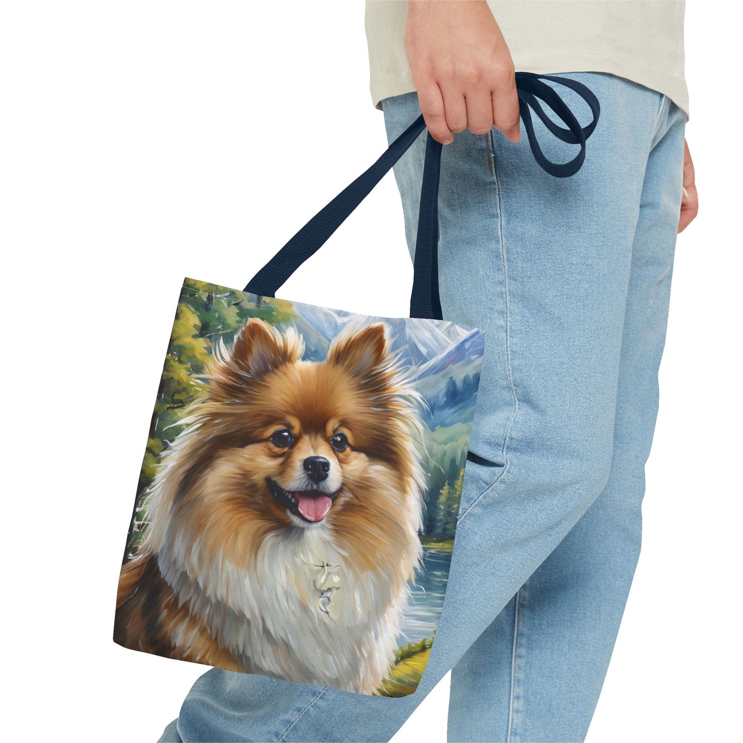 German Spitz Tote Bag (AOP) - Versatile Everyday Companion