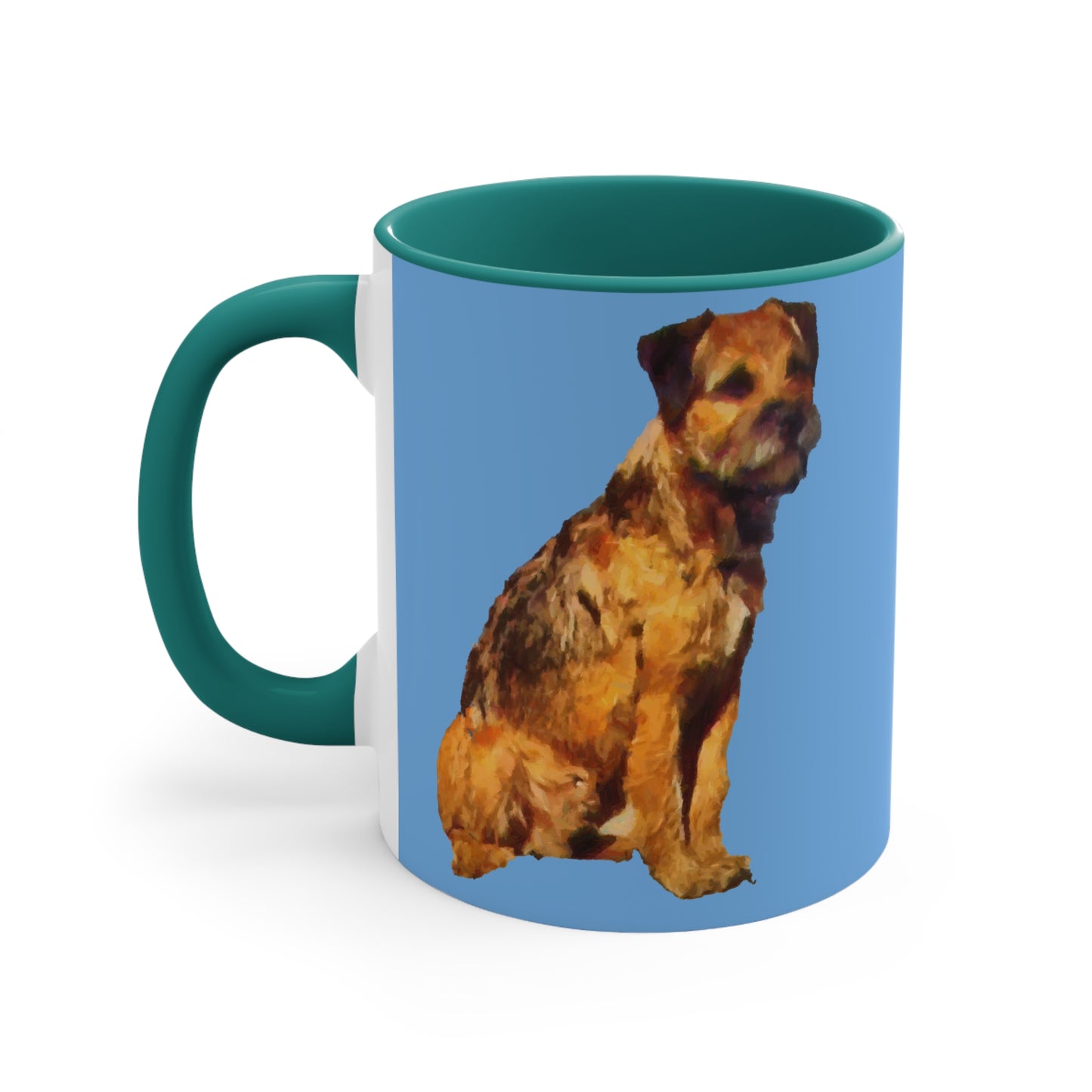 Charming 'Andrew' Border Terrier Ceramic Coffee Mug