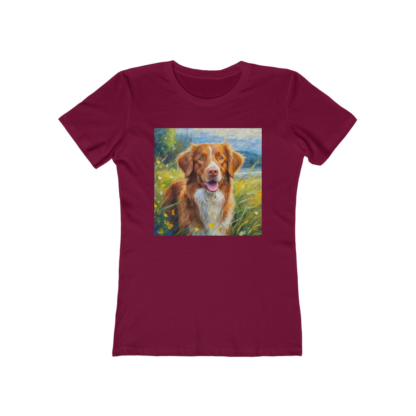 Nova Scotia Duck Tolling Retriever 'Dixie' Women's Slim Fitted Tee