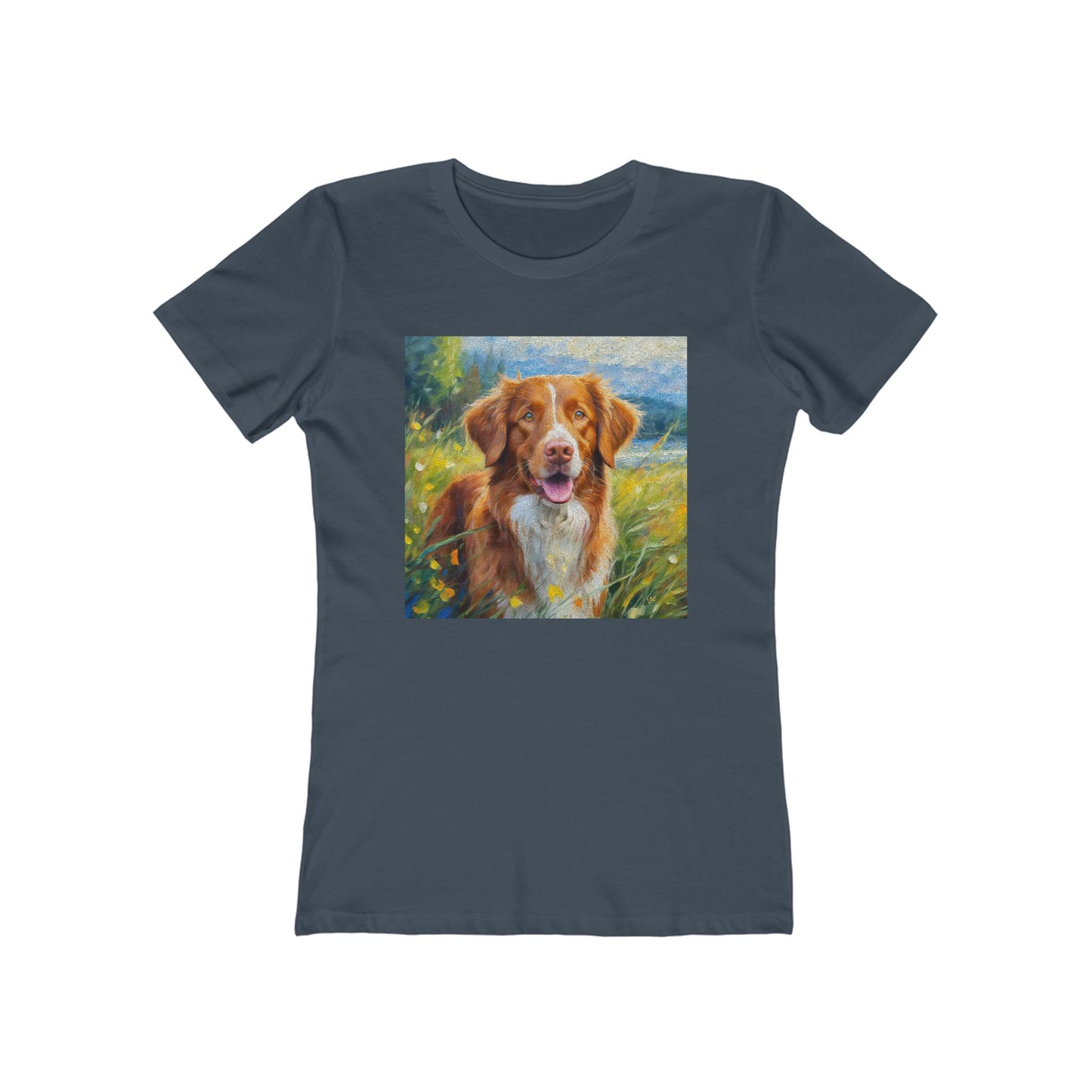 Nova Scotia Duck Tolling Retriever 'Dixie' Women's Slim Fitted Tee