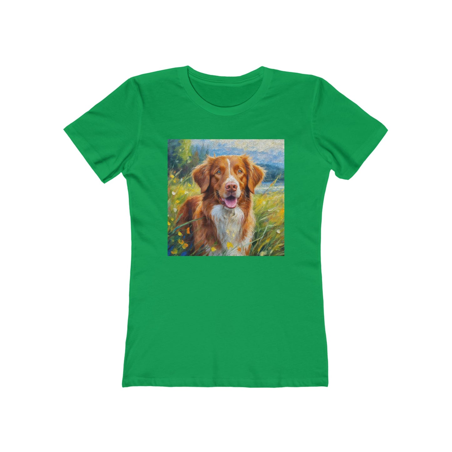 Nova Scotia Duck Tolling Retriever 'Dixie' Women's Slim Fitted Tee