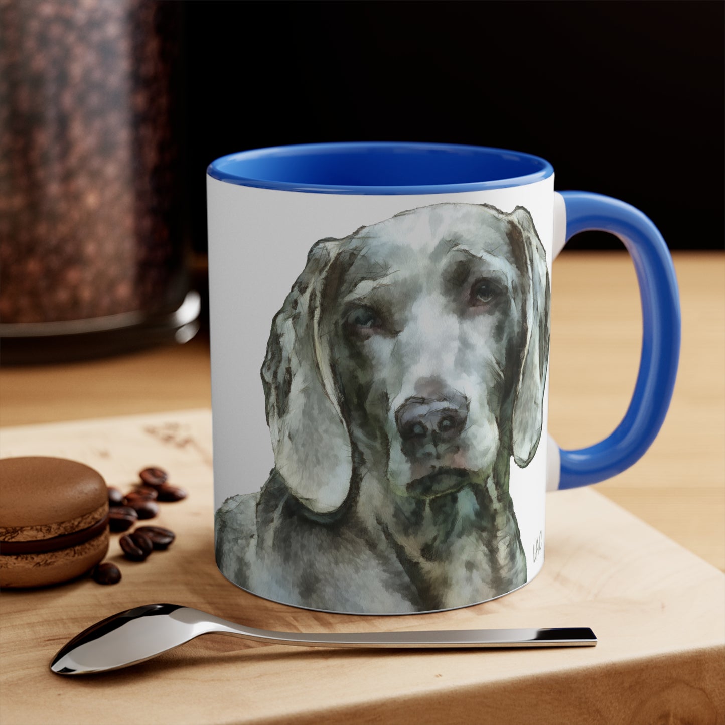 Weimaraner 'Greyson' Accent Coffee Mug, 11oz