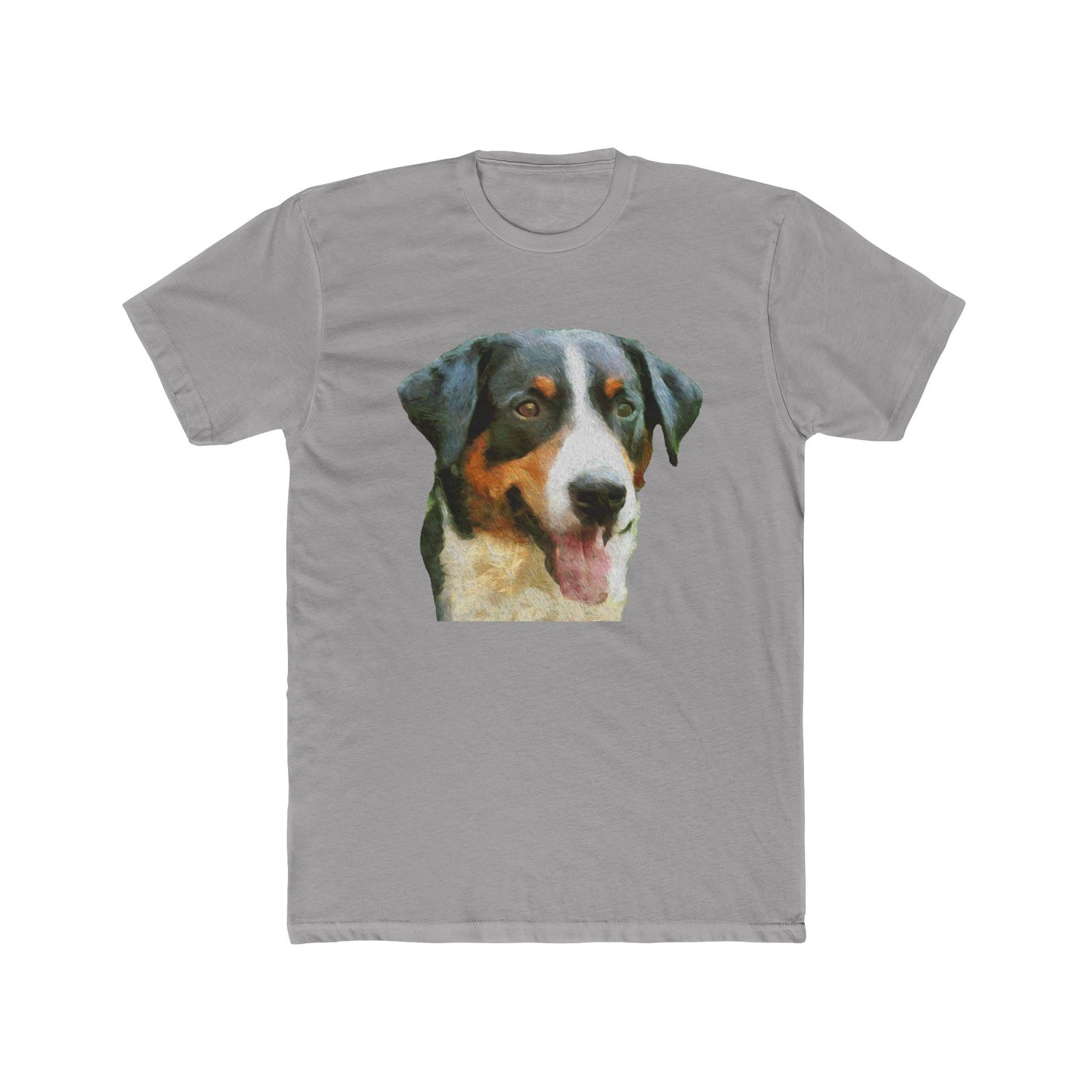 Appenzeller Sennenhund Men's Fitted Cotton Crew Tee