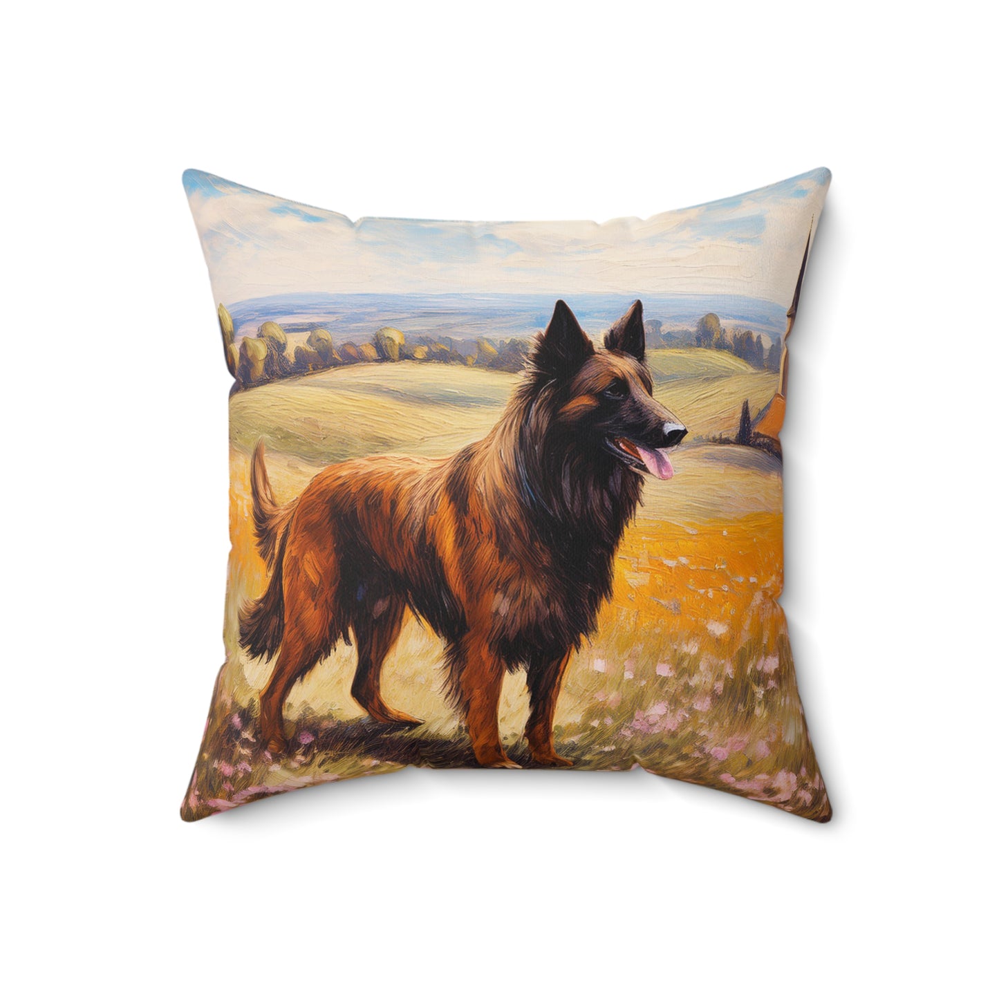 Belgian Tervuren Spun Polyester Throw Pillow