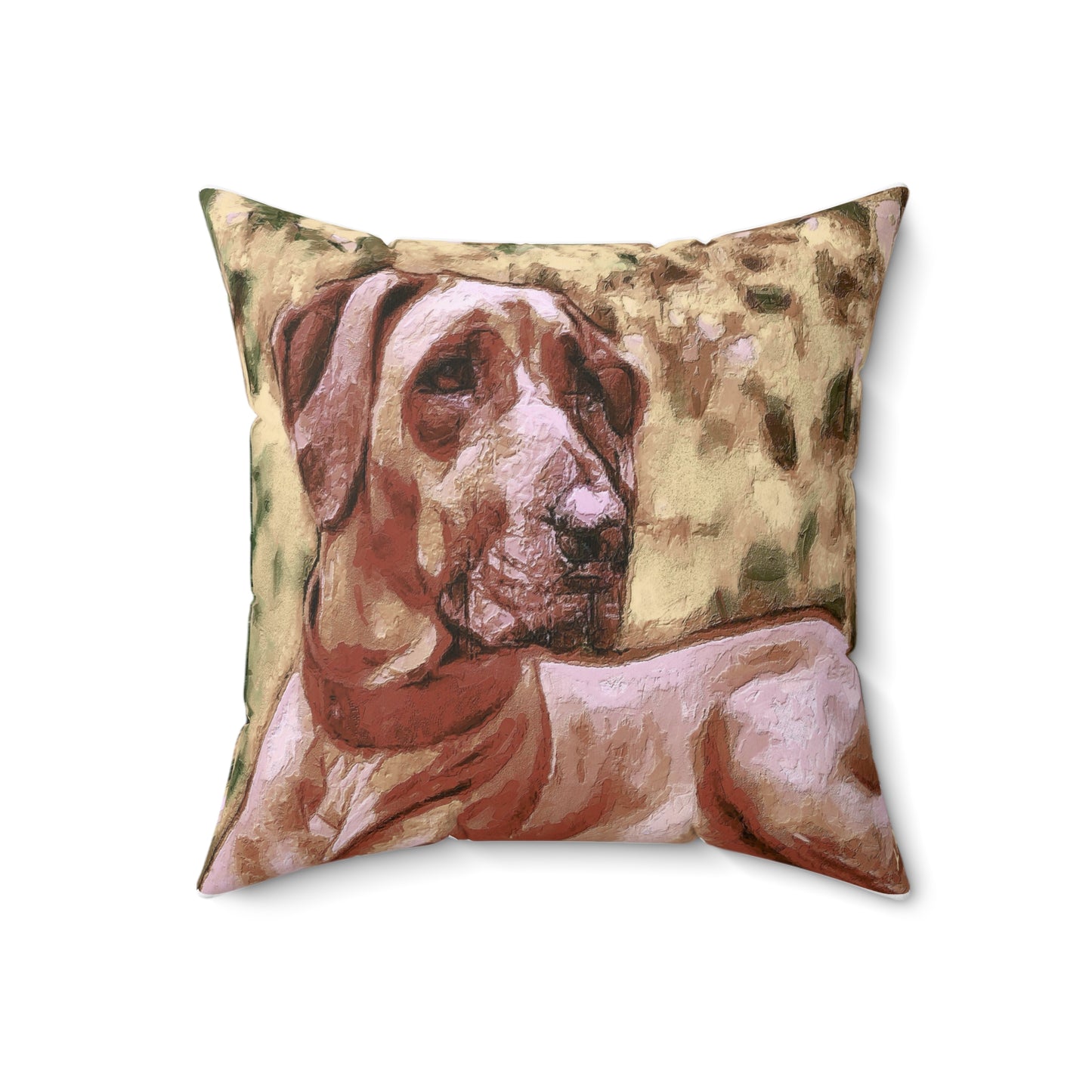 Rhodesian Ridgeback 'Thor' Spun Polyester Throw Pillow