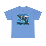 Elegant Humpback Whale Unisex Cotton T-Shirt