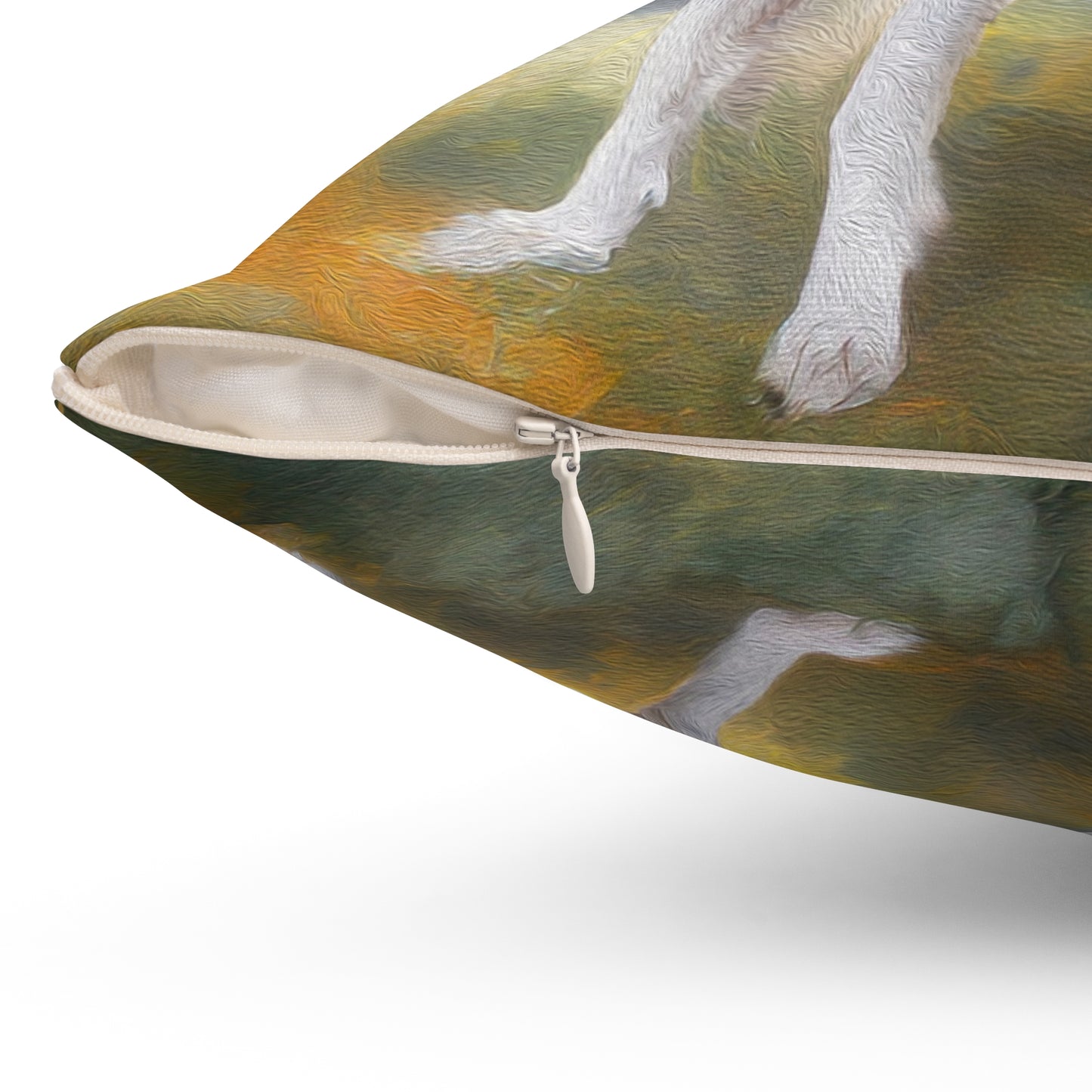 Borzoi - Russian Wolfhound Spun Polyester Throw Pillow