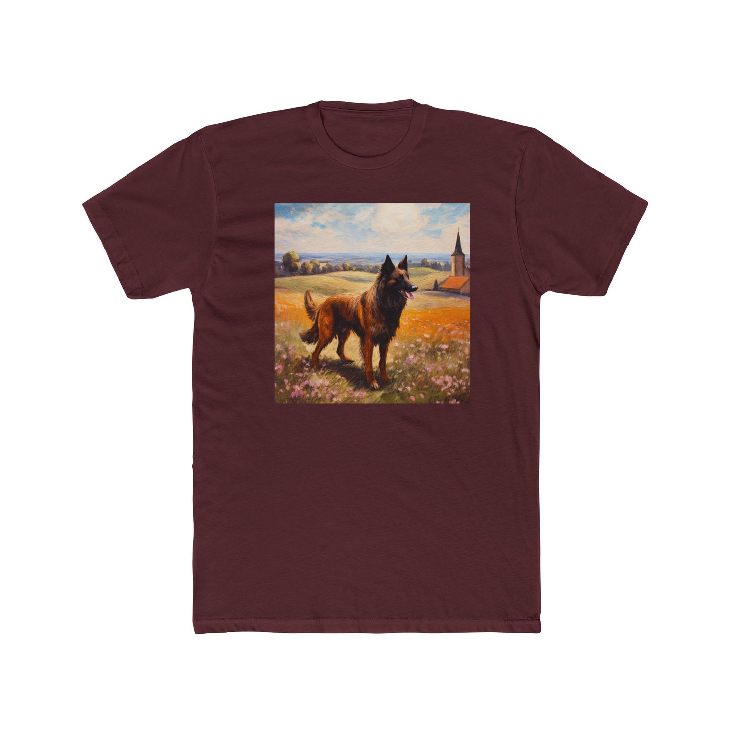 Belgian Tervuren – Men's Fitted Cotton Crew Tee