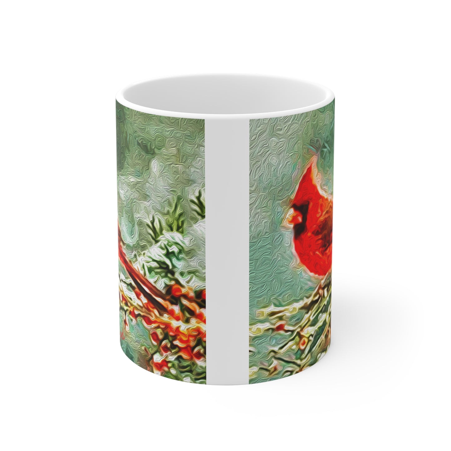 Winter Cardinal - Ceramic Mug 11oz