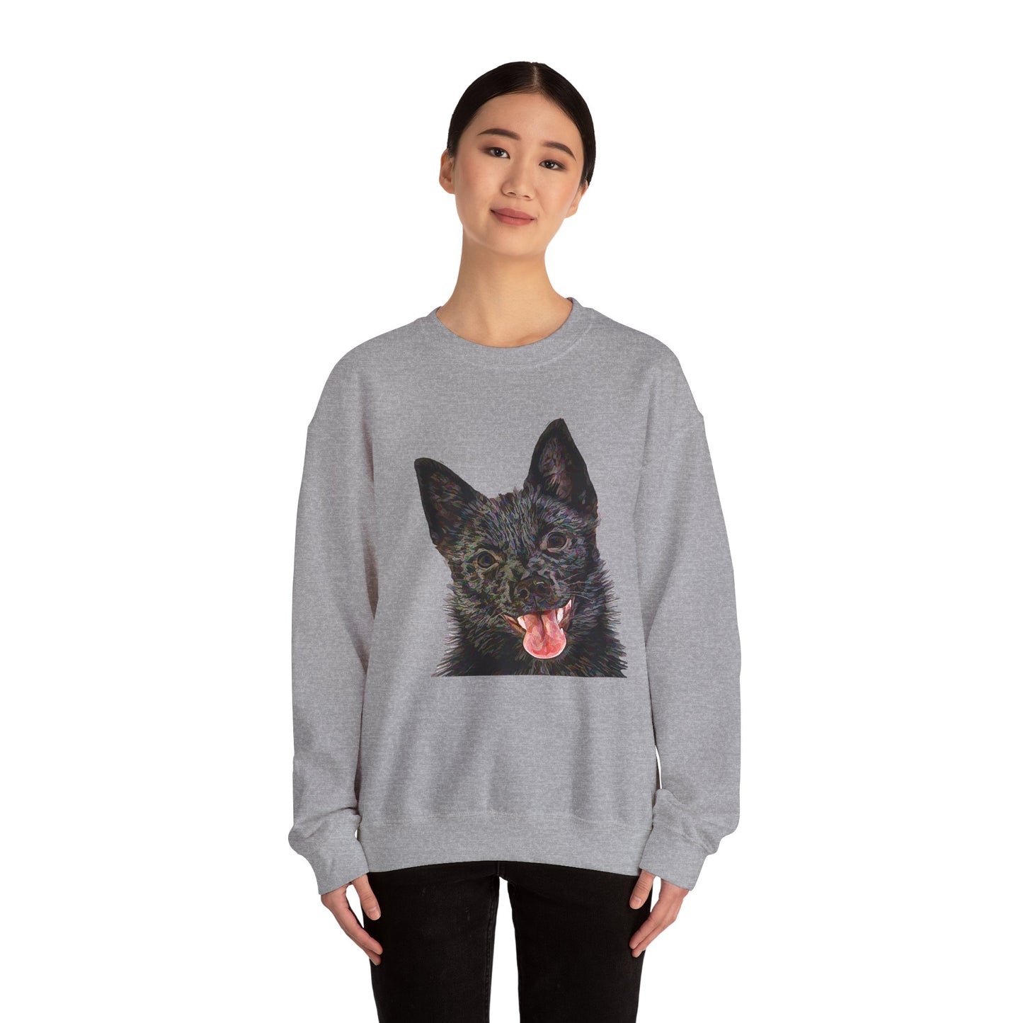 Schipperke Unisex 50/50 Crewneck Sweatshirt