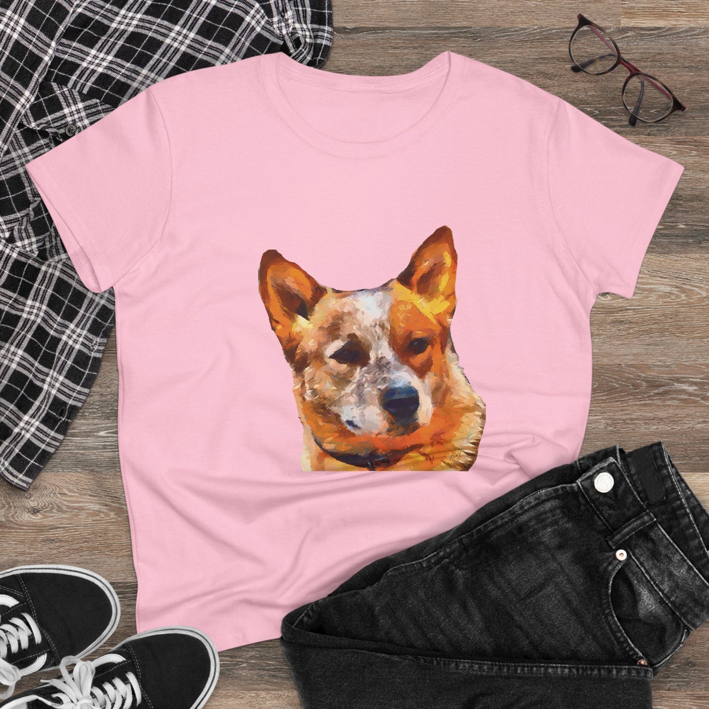 Red Heeler - Australian Cattle Dog Women's Midweight Cotton Tee