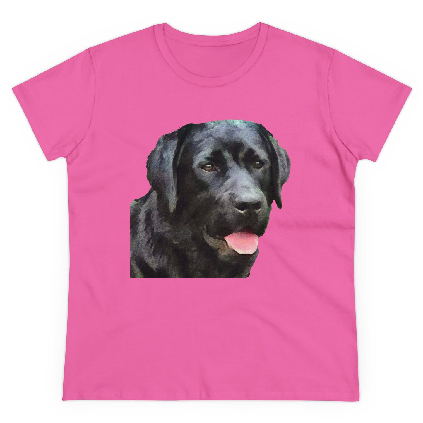 Black Lab 'Rizzo' - Labrador Retriever Women's Midweight Cotton Tee