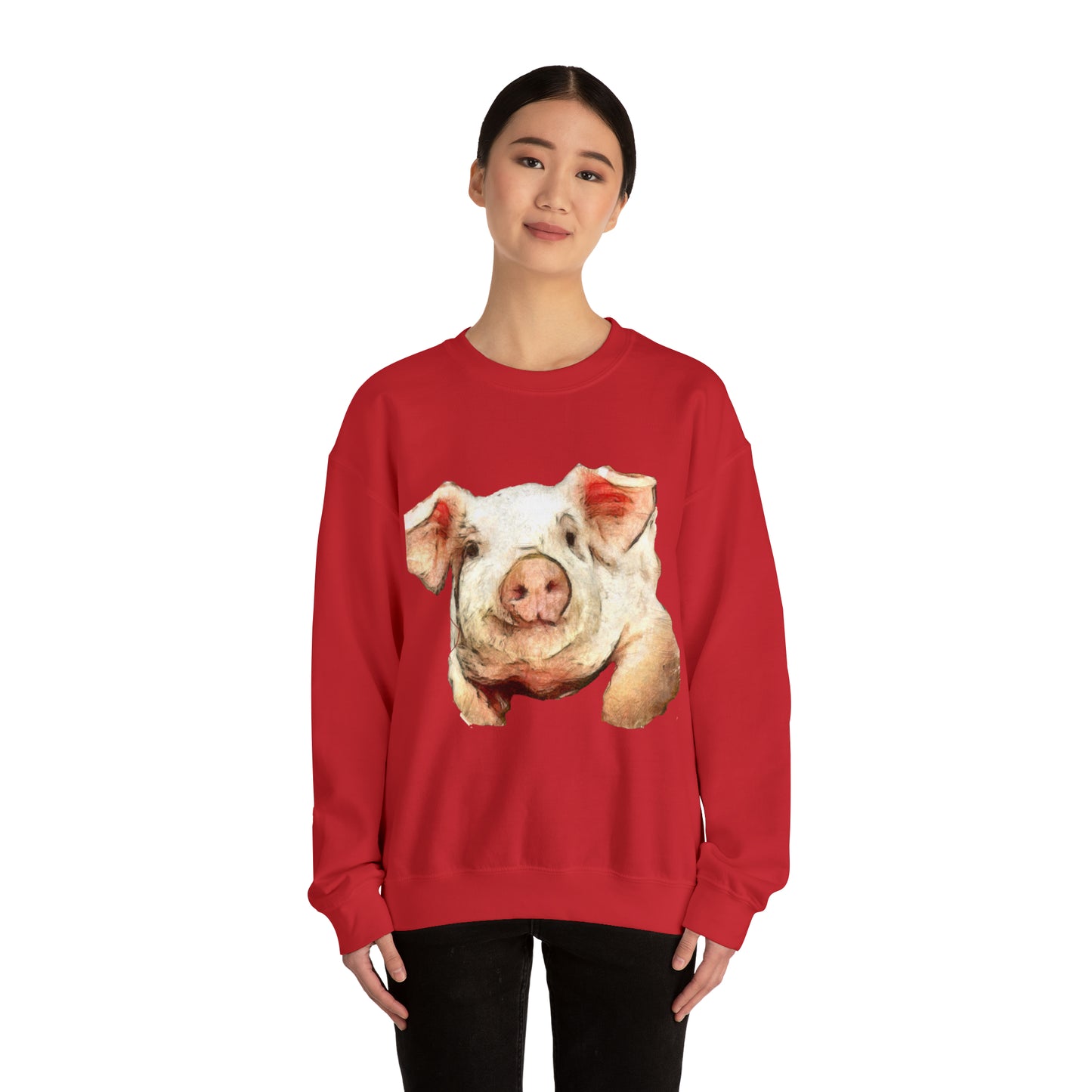 Pig 'Petunia' Unisex 50/50 Crewneck Sweatshirt
