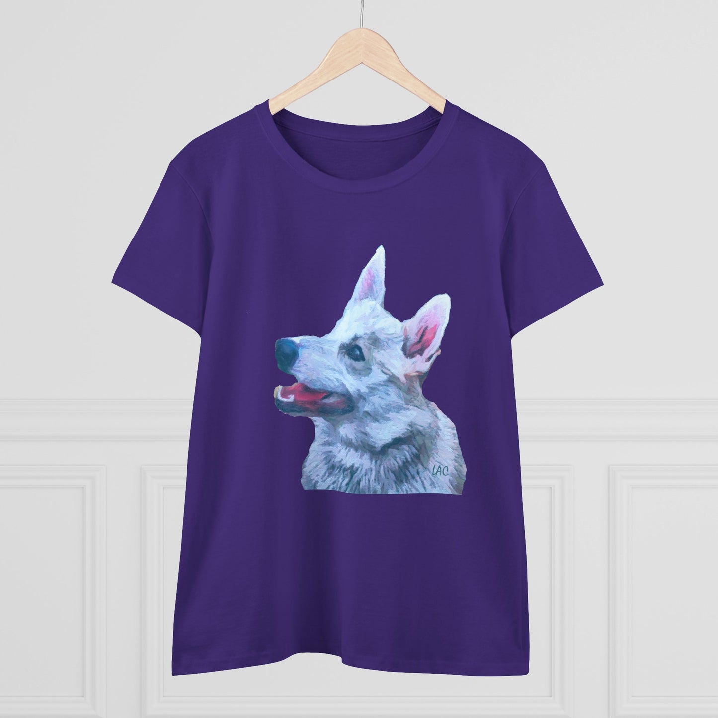 Norwegian Buhund Women's Midweight Cotton Tee