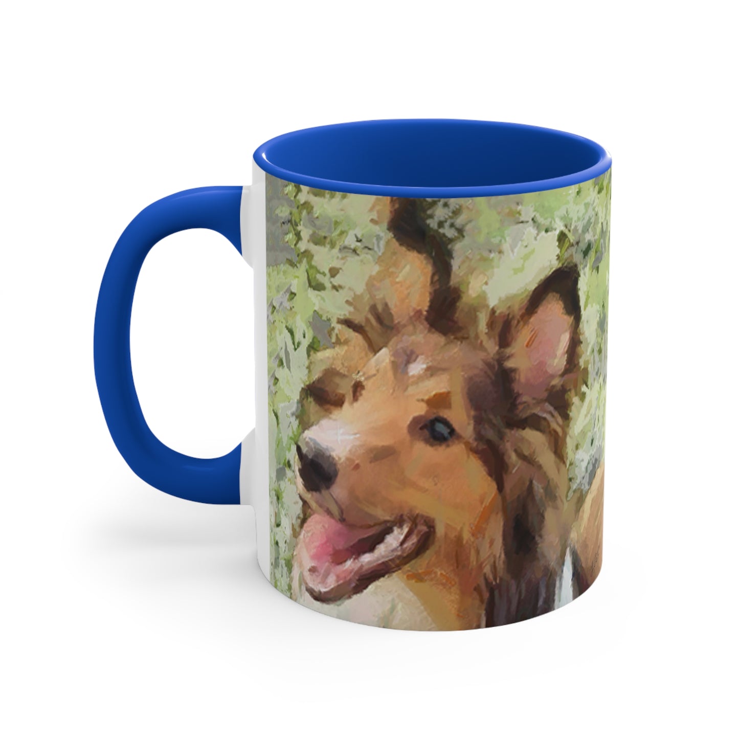 Shetland Sheep Dog - 'Daisy Mae' Accent Coffee Mug, 11oz
