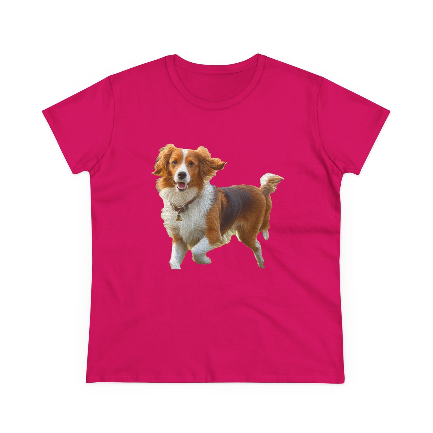 Nederlandse Kooikerhondje Women's Midweight Cotton Tee