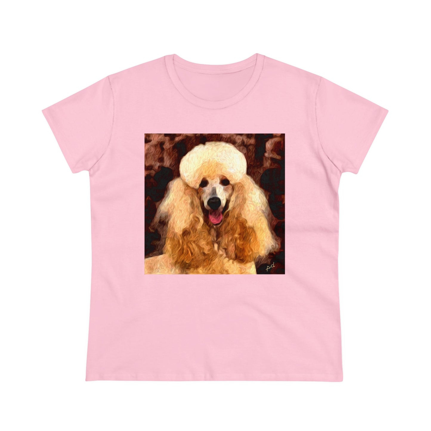 Poodle Women's Midweight Cotton Tee