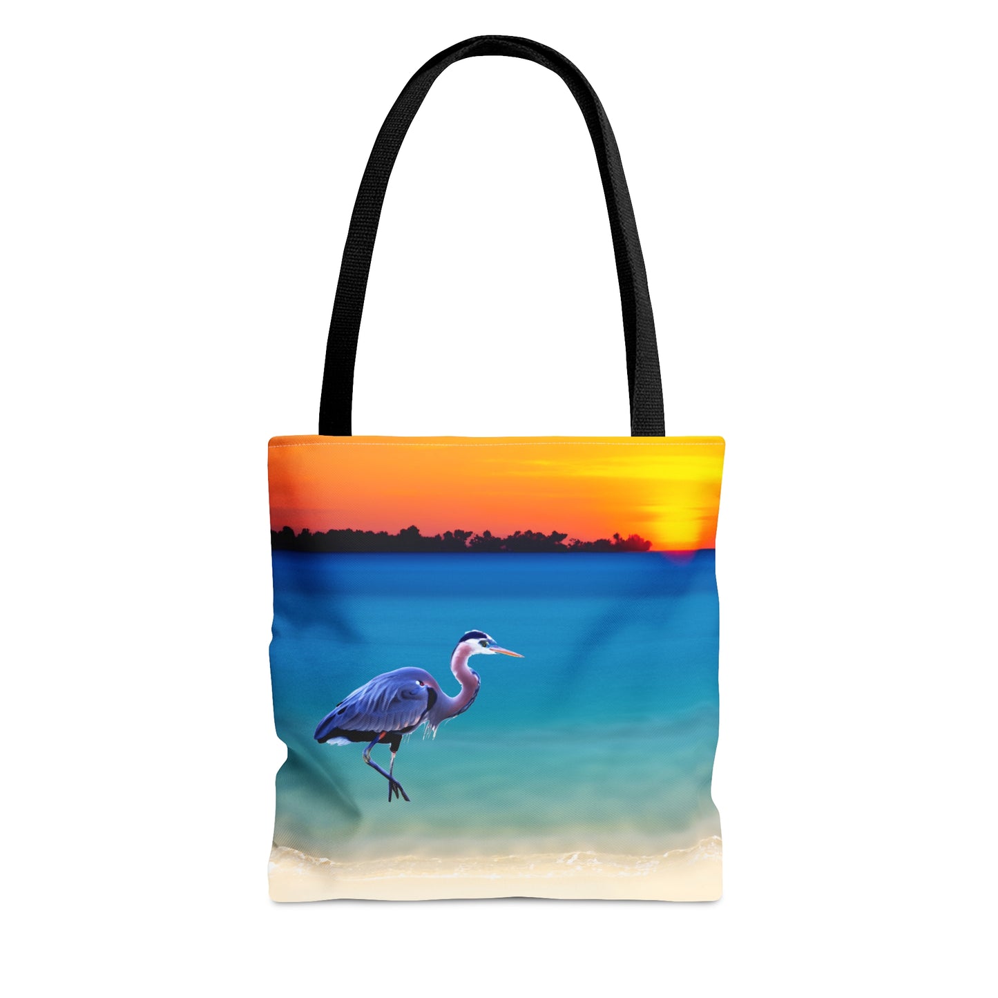 Blue Heron in Sunset - Tote Bag
