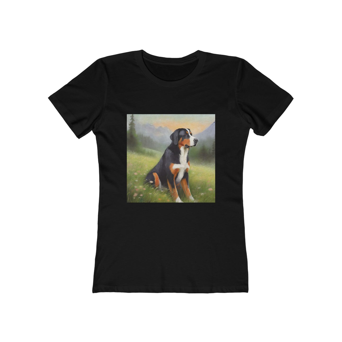 Greater Swiss Mountain Dog Women's Slim Fitted Cotton Tee
