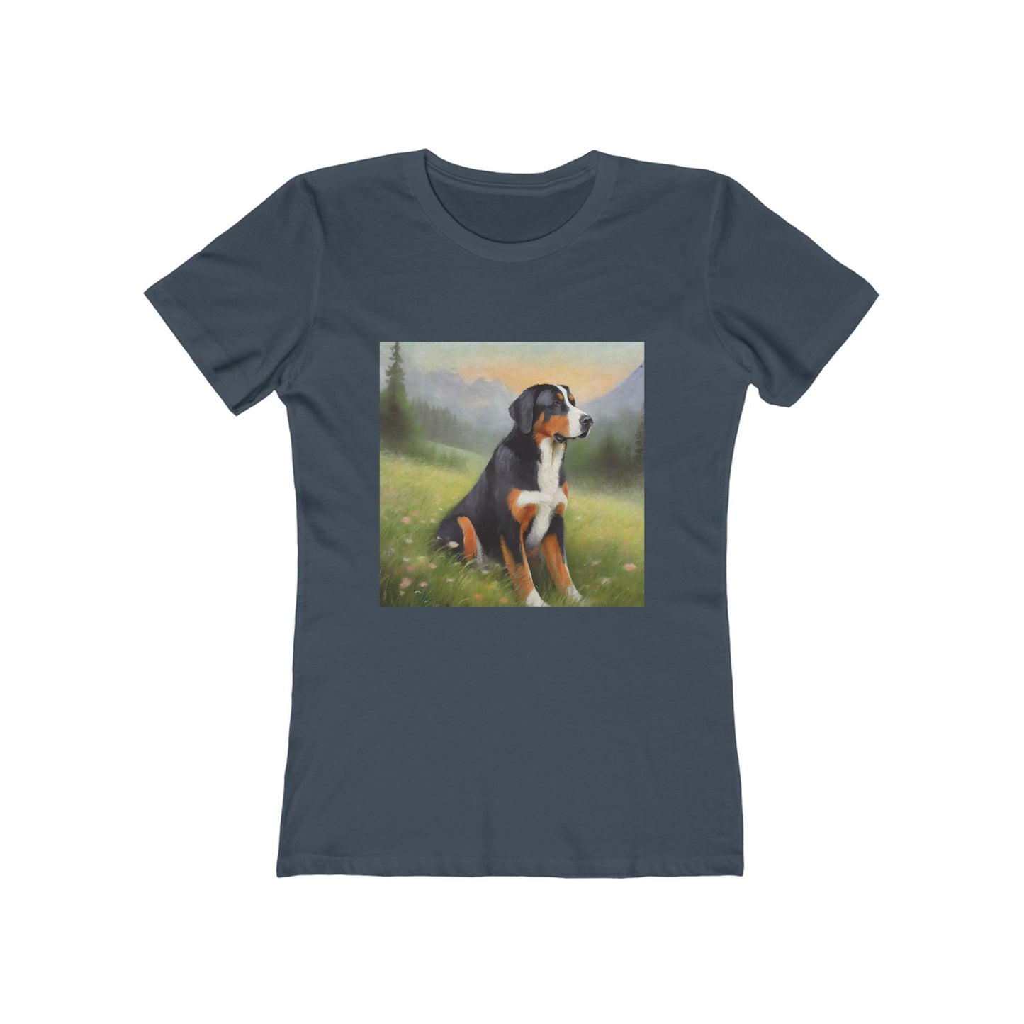 Greater Swiss Mountain Dog Women's Slim Fitted Cotton Tee