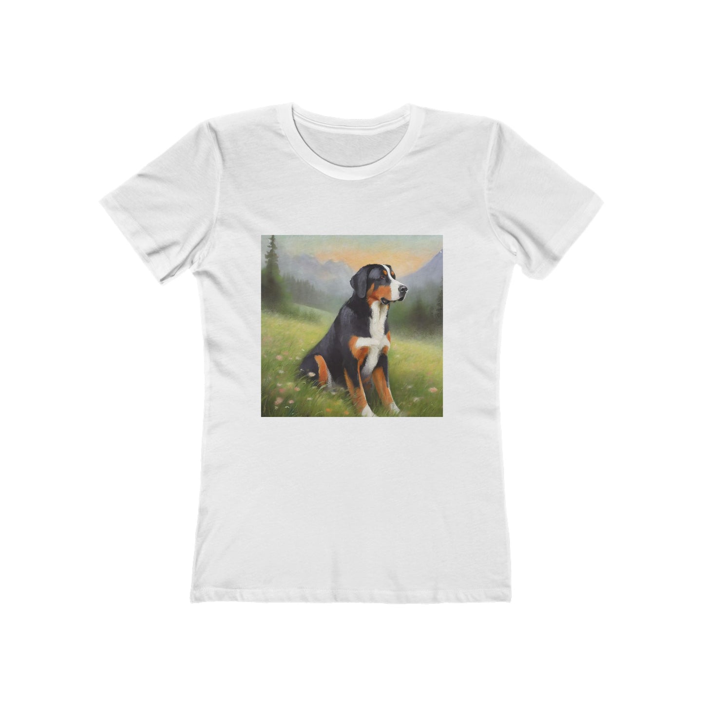 Greater Swiss Mountain Dog Women's Slim Fitted Cotton Tee