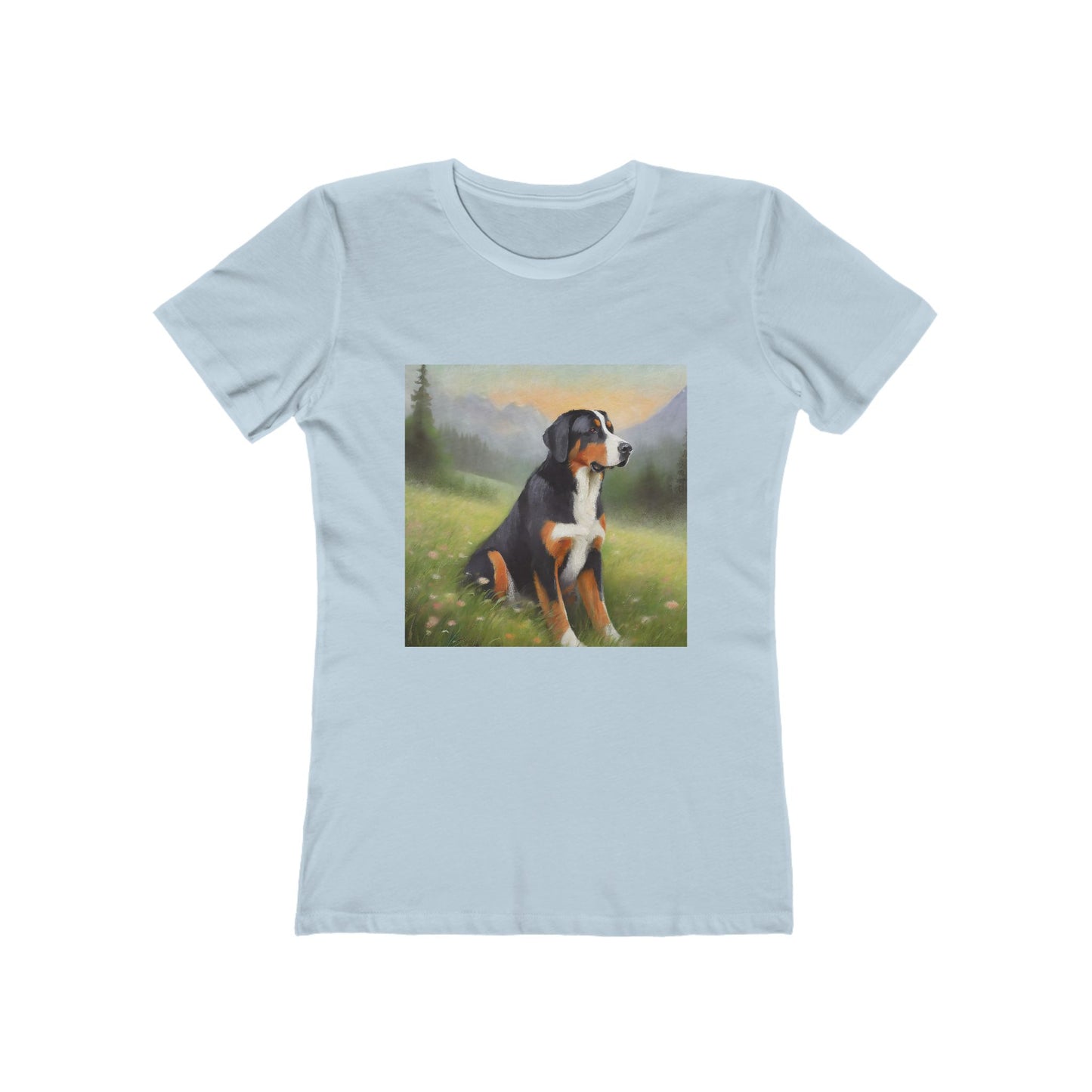 Greater Swiss Mountain Dog Women's Slim Fitted Cotton Tee