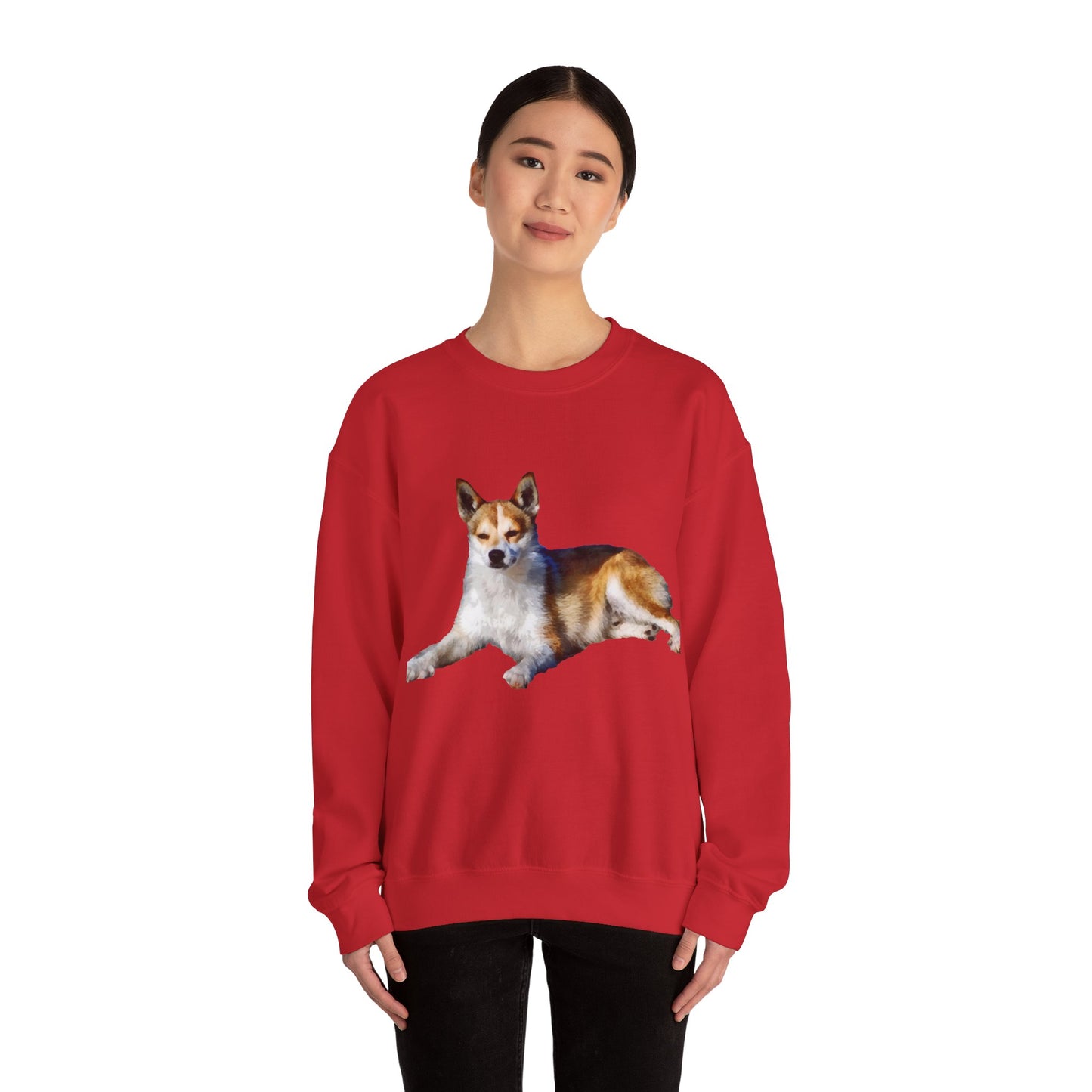 Norwegian Lundehund Unisex 50/50 Crewneck Sweatshirt by DoggyLips™