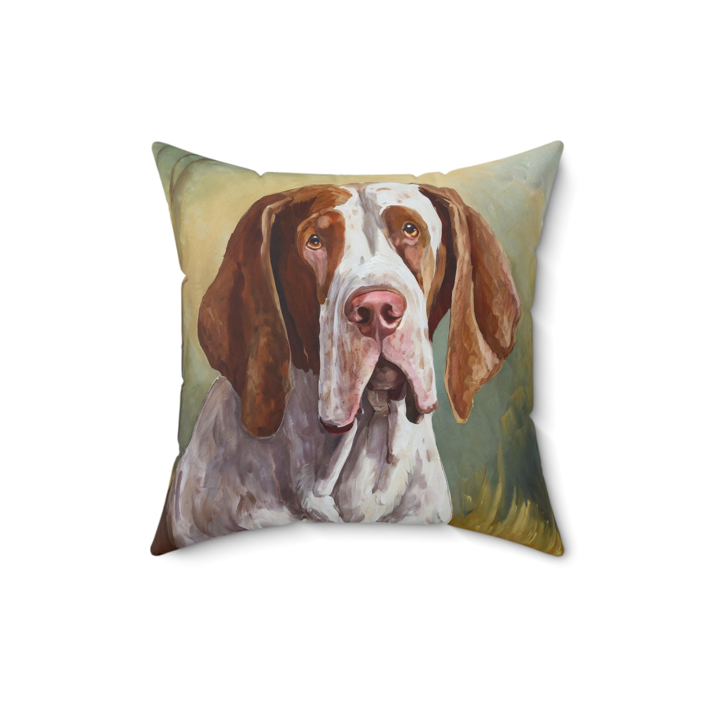 Bracco Italiano 'Italian Pointer' Spun Polyester Square Pillow