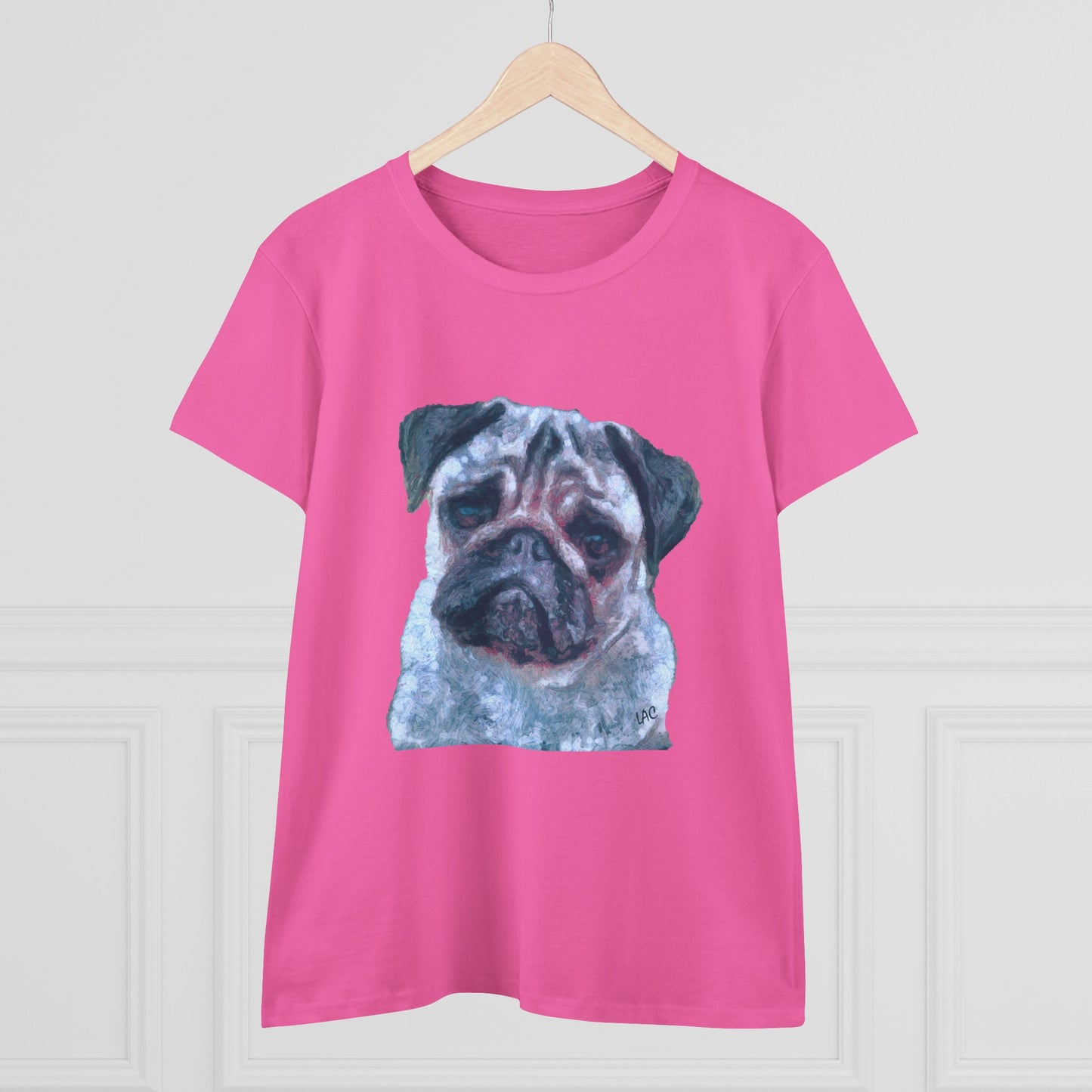 Pug 'Pompey' Women's Midweight Cotton Tee