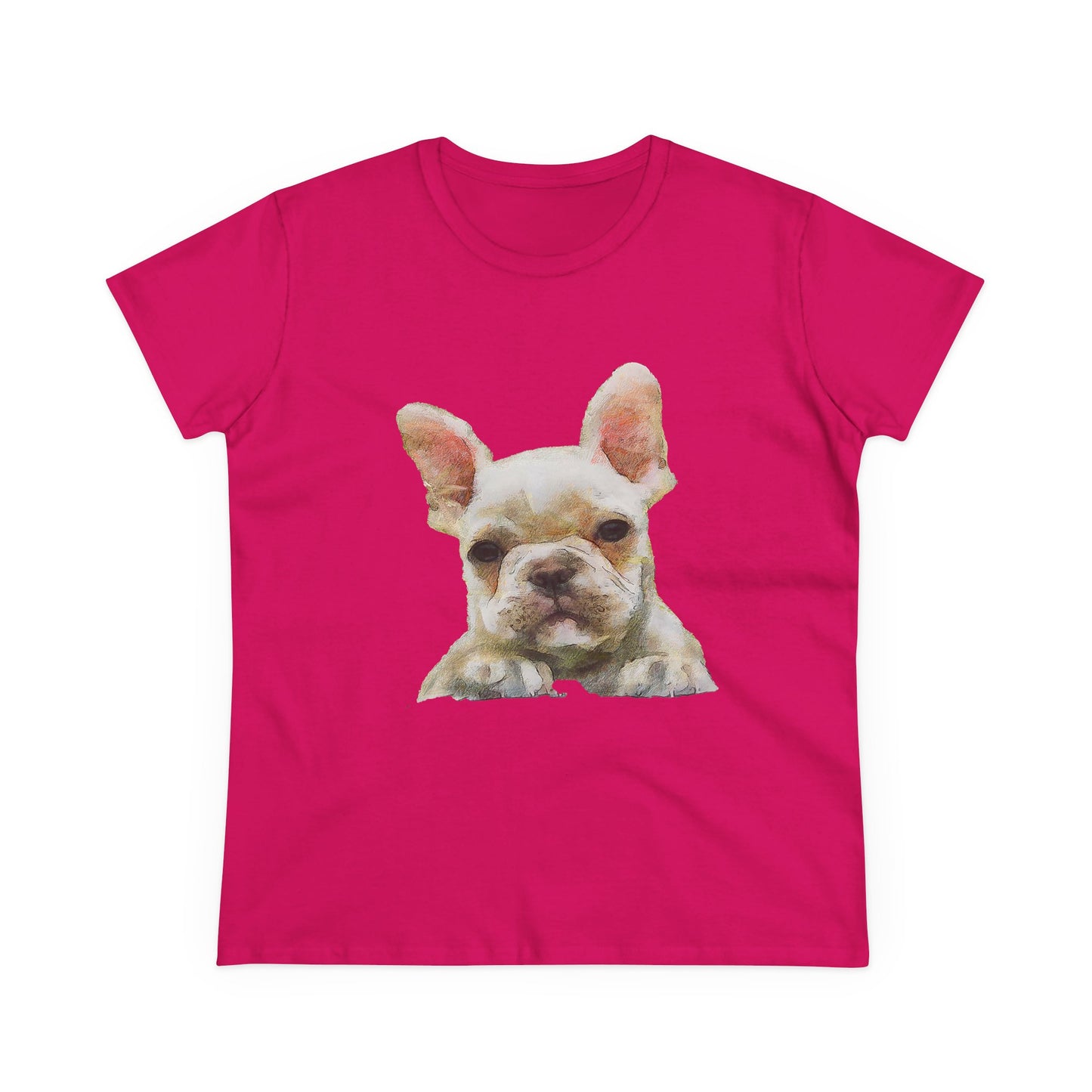 French Bulldog 'Bouvier' Women's Midweight Cotton Tee