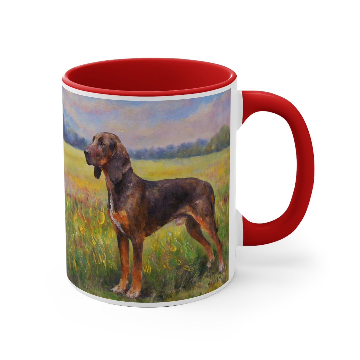Plott Hound 11oz Ceramic Accent Mug