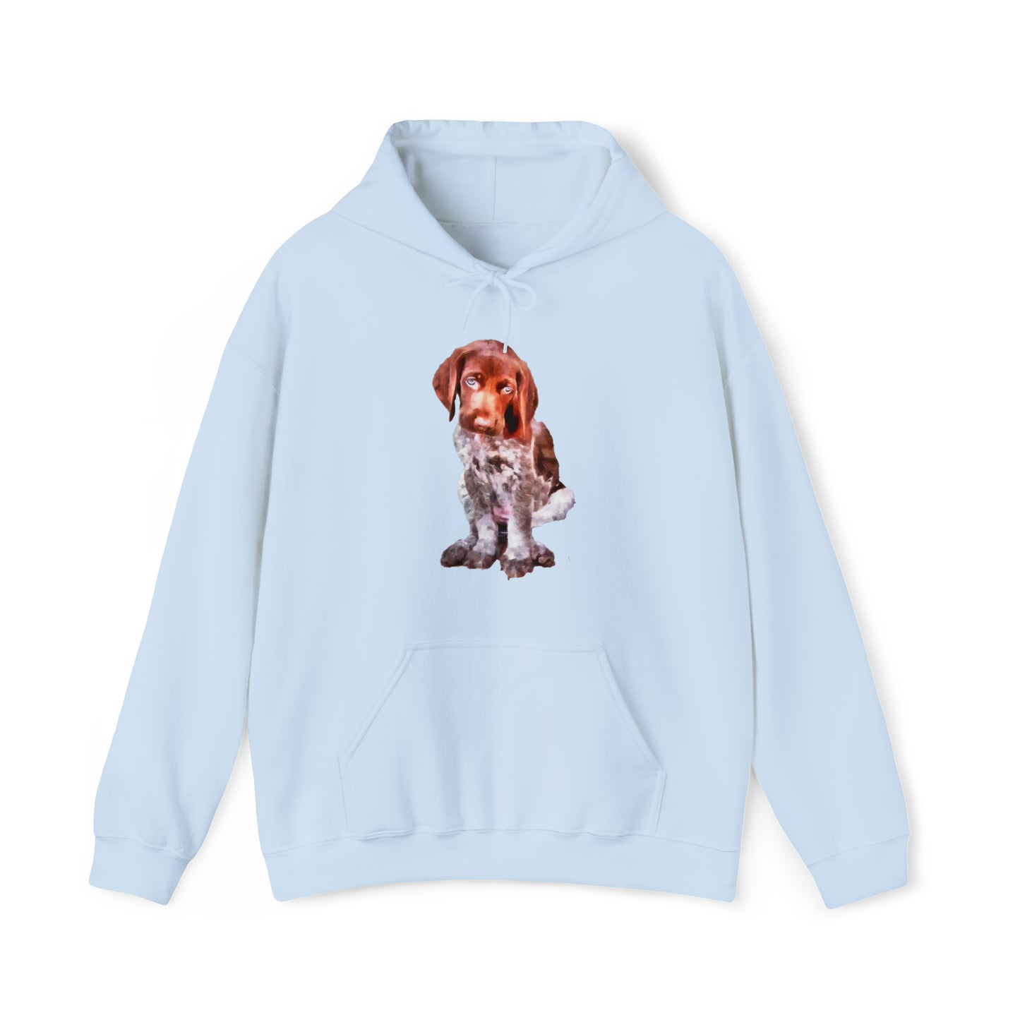 German Short-Hair Pointer 'Benny' Unisex 50/50 Hooded Sweatshirt