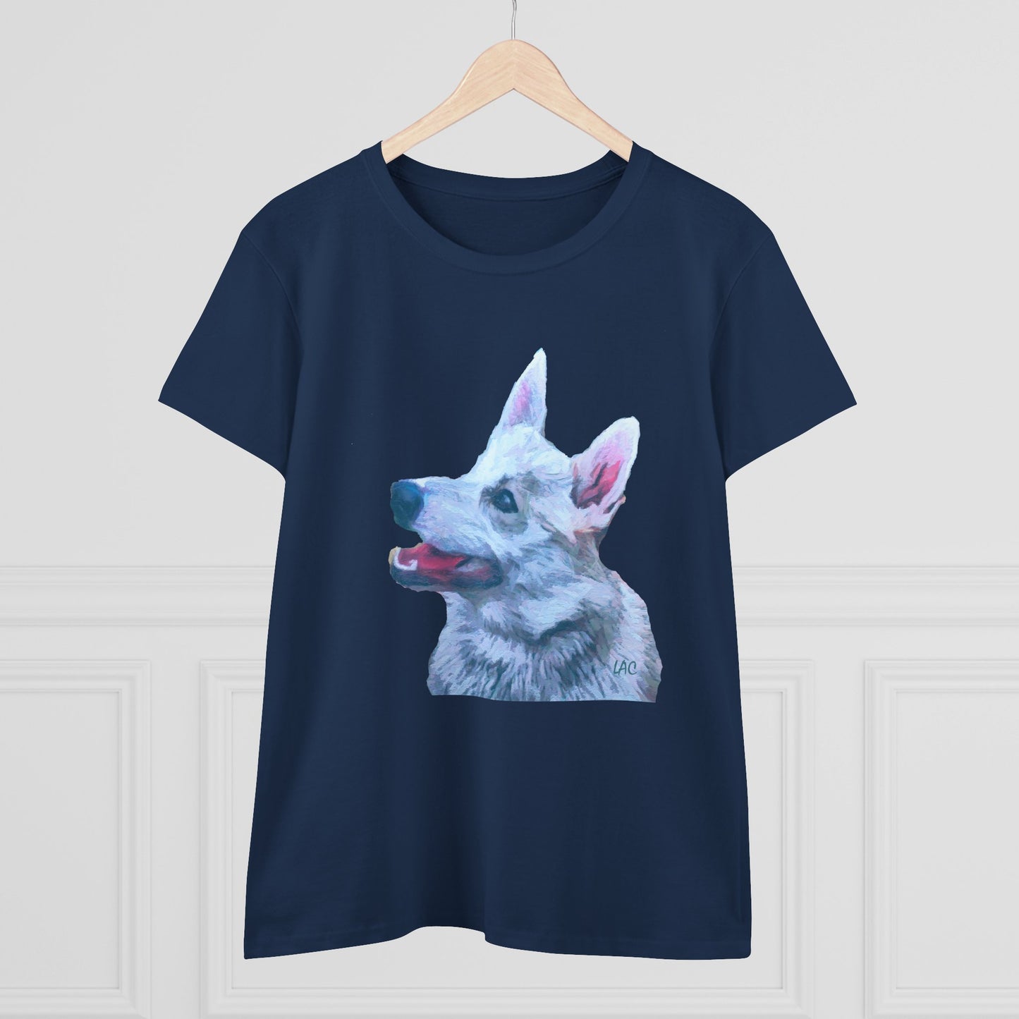 Norwegian Buhund Women's Midweight Cotton Tee