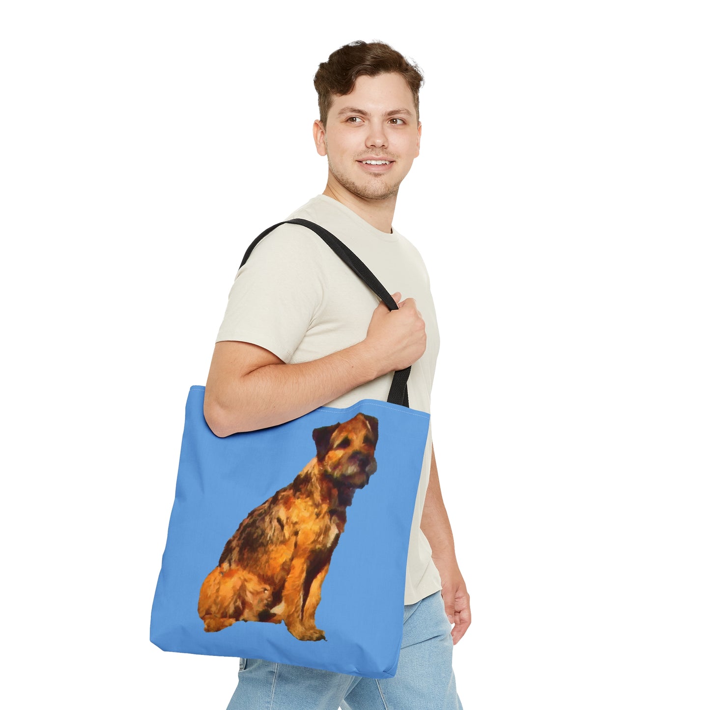 Charming 'Andrew' Border Terrier Tote Bag
