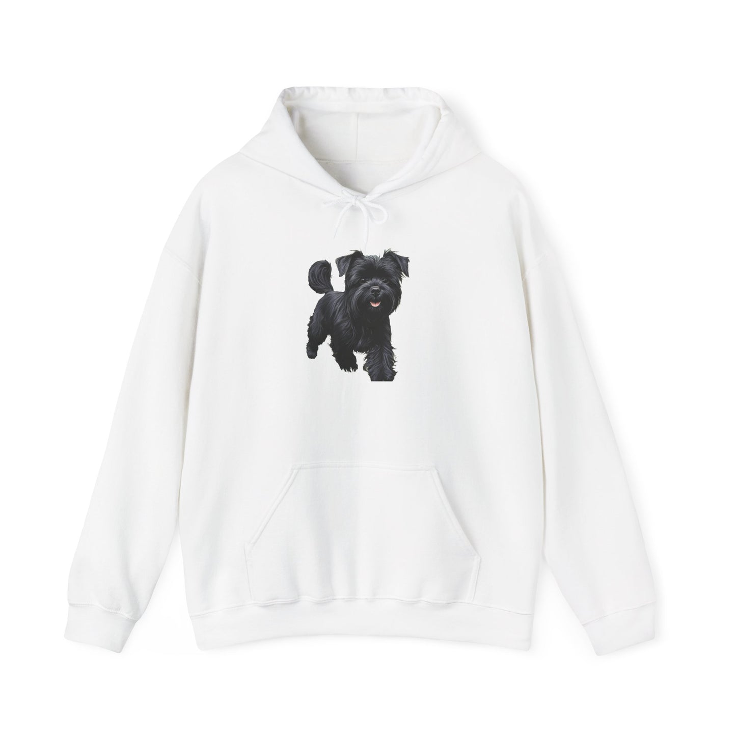 Affenspinscher Unisex 50/50 Hooded Sweatshirt: A Playful Embrace of Comfort