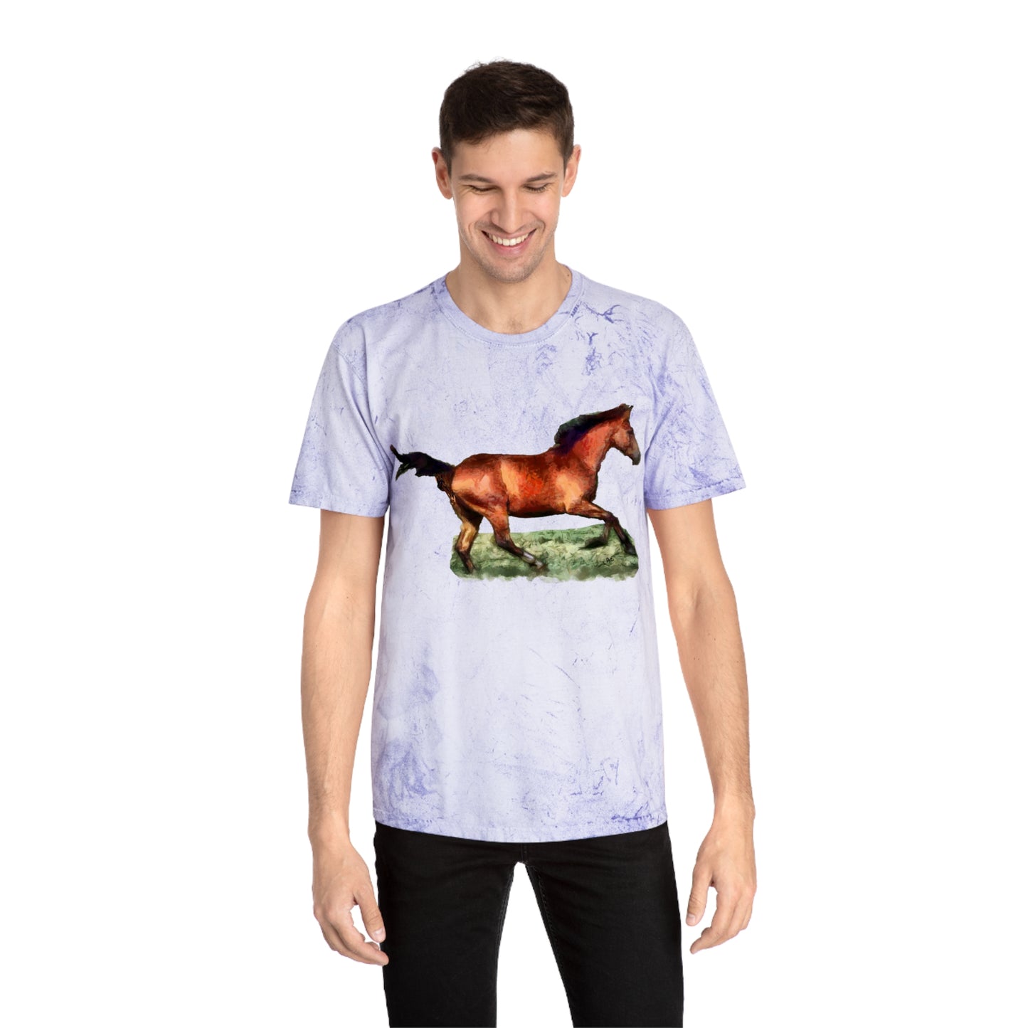 Horse 'Sam' Unisex Cotton Color Blast T-Shirt
