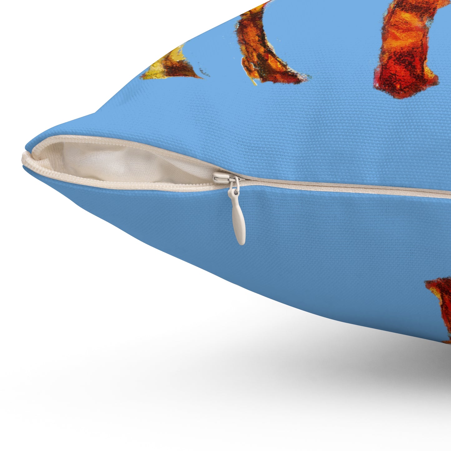 Giraffe 'Camile' Spun Polyester Throw Pillow
