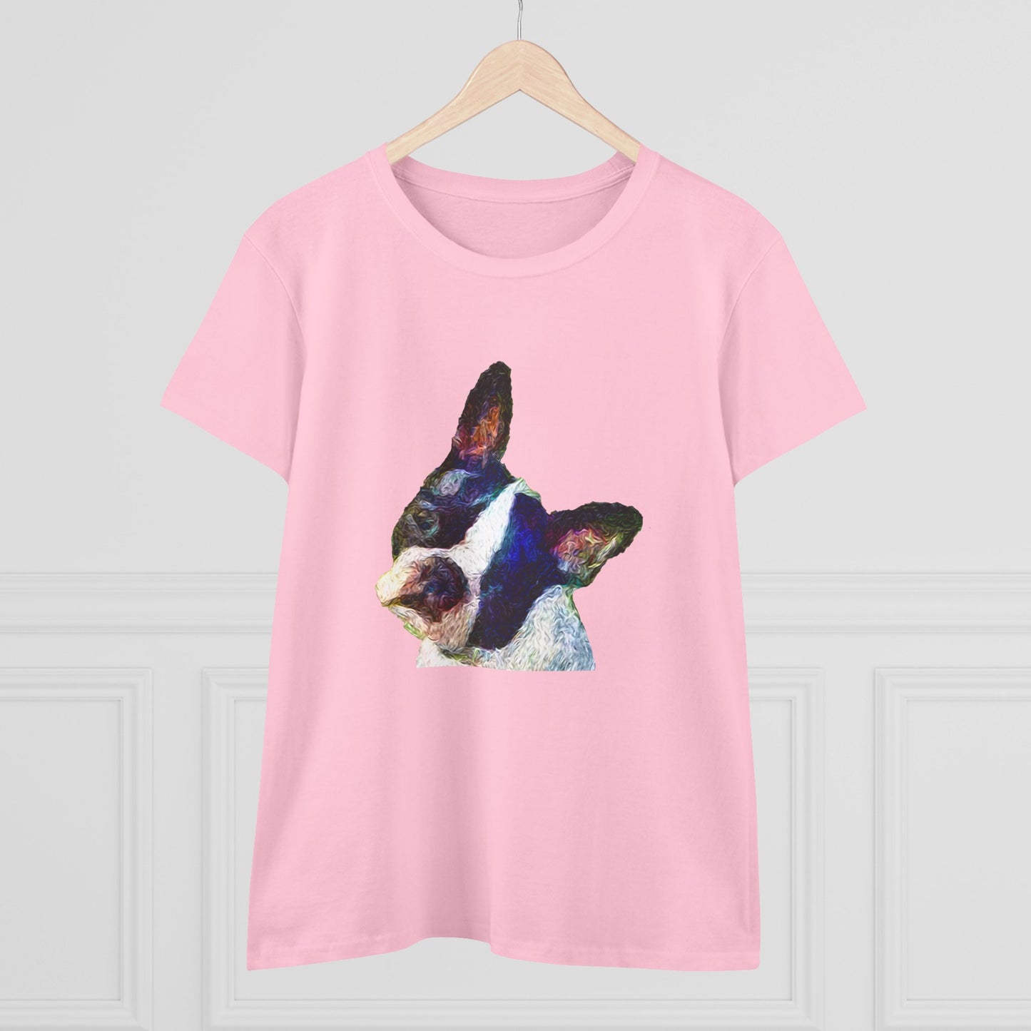 Boston Terrier 'Skipper' Women's Midweight Cotton Tee