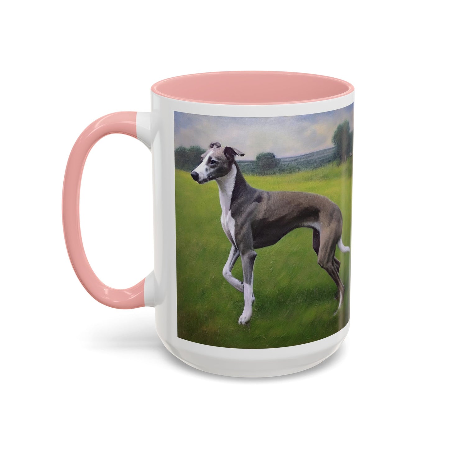 Greyhound Ceramic Accent Coffee Mug - Stylish Sipping Companion