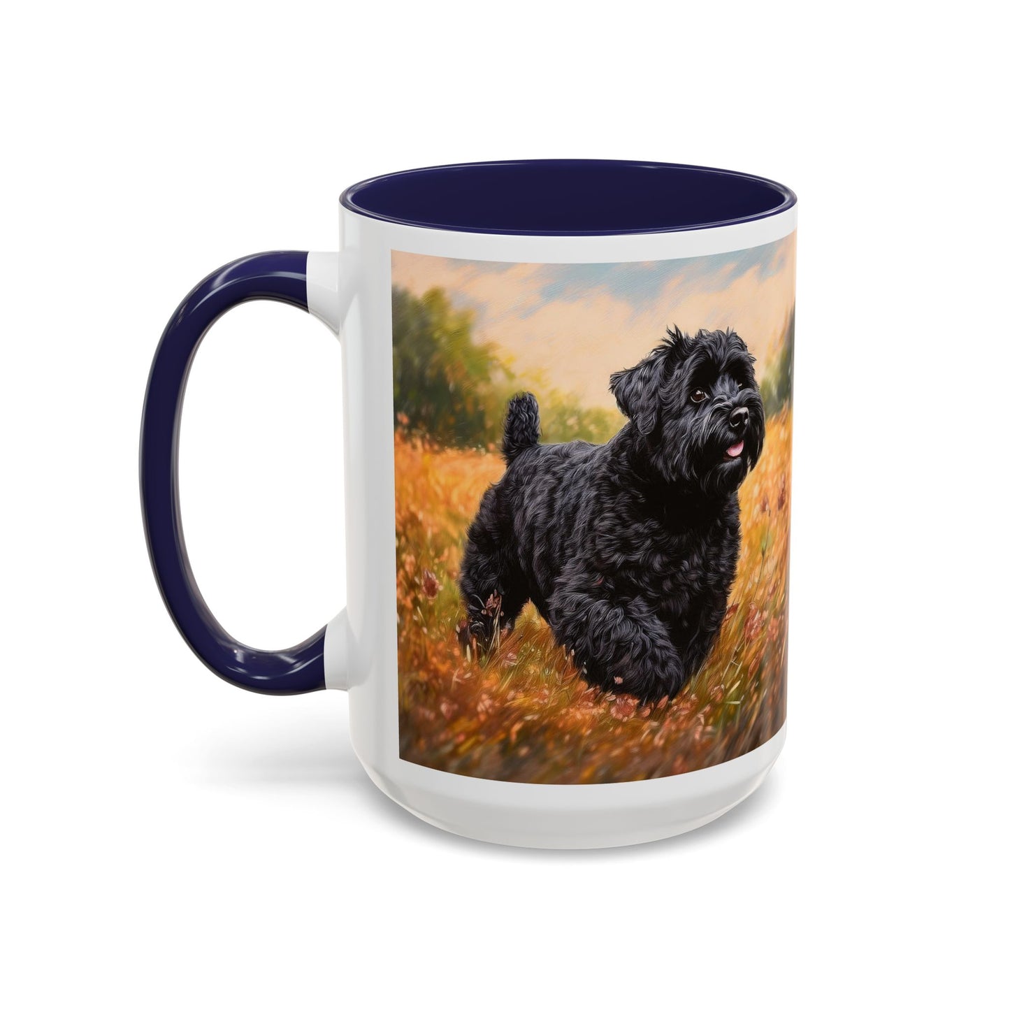 Black Russian Terrier Ceramic Accent Coffee Mug