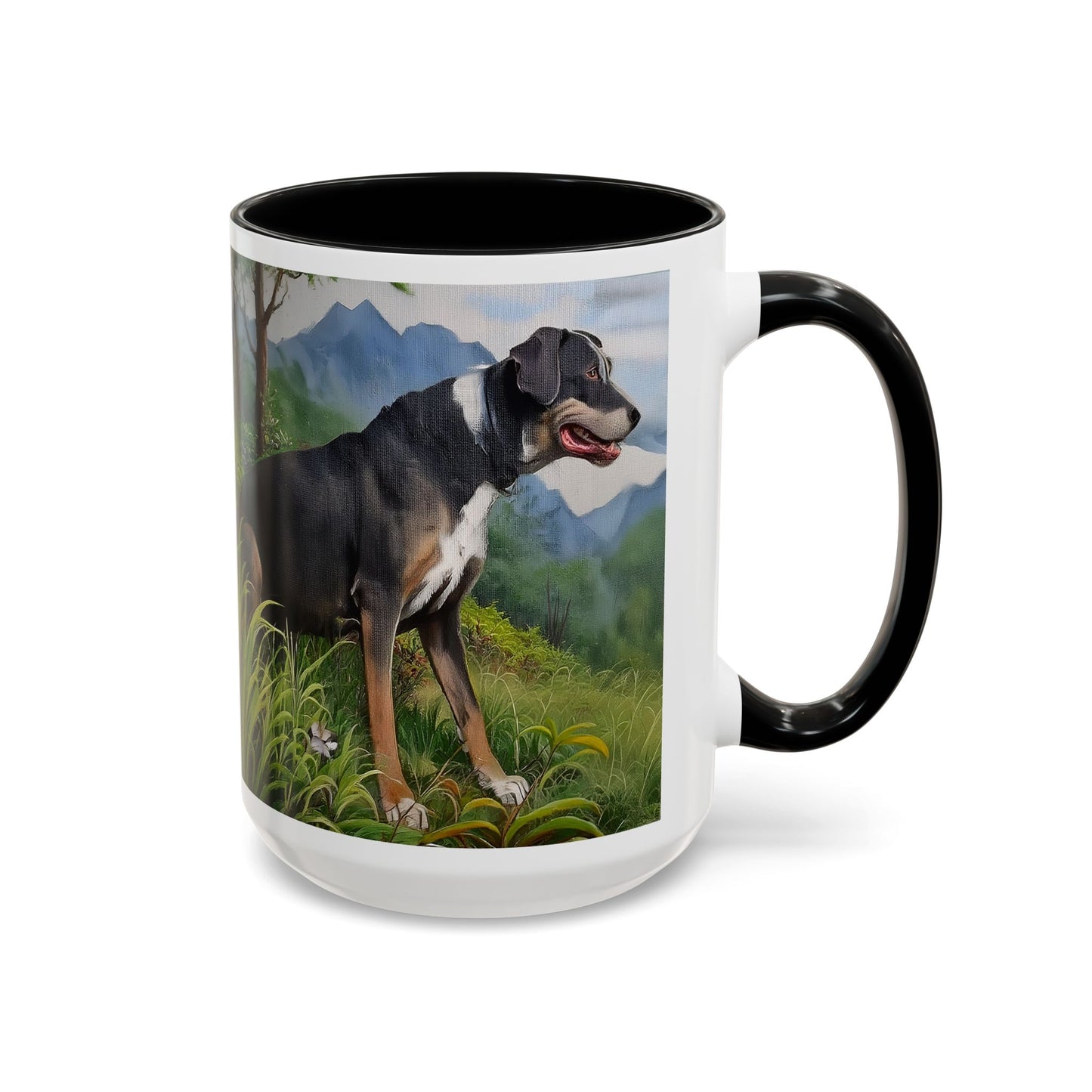 Mountain Cur Ceramic Accent Coffee Mug - 2 Sizes