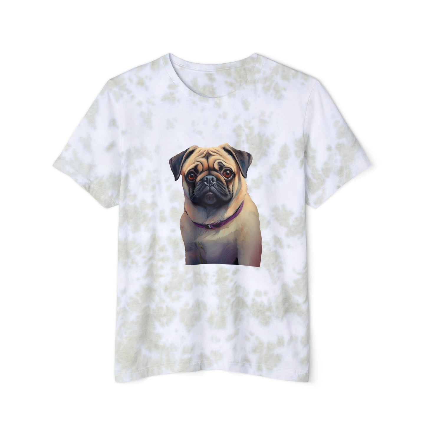 Pug Unisex Fashion Tie-Dyed T-Shirt