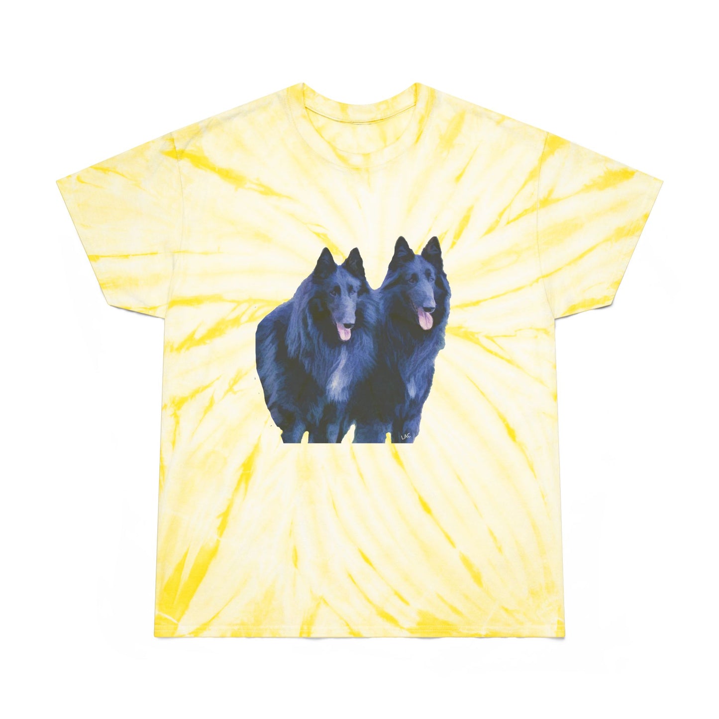 Belgian Shepherds -- Unisex Cotton Tie-Dye Tee, Cyclone