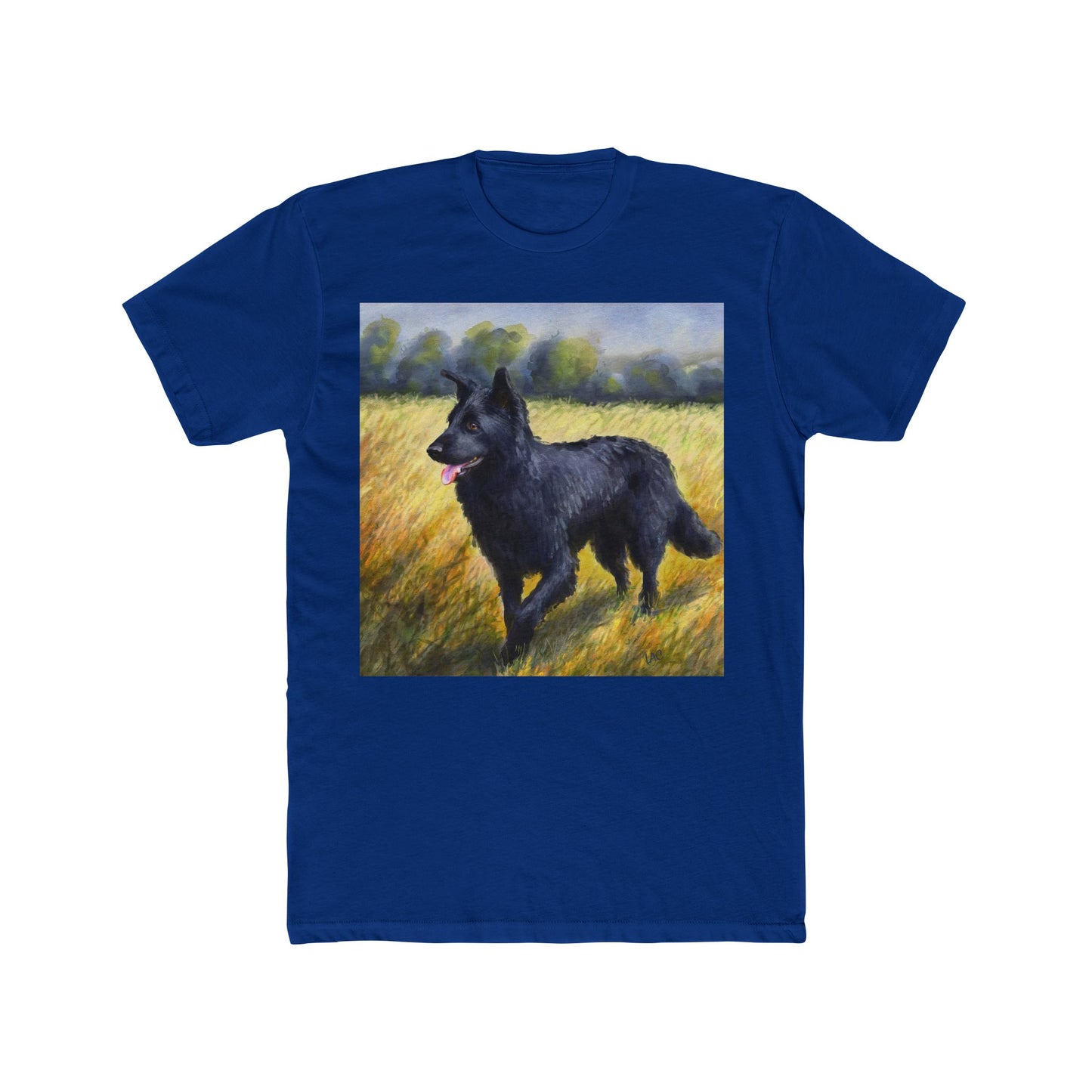 Mudi Men's Fitted Cotton Crew Tee