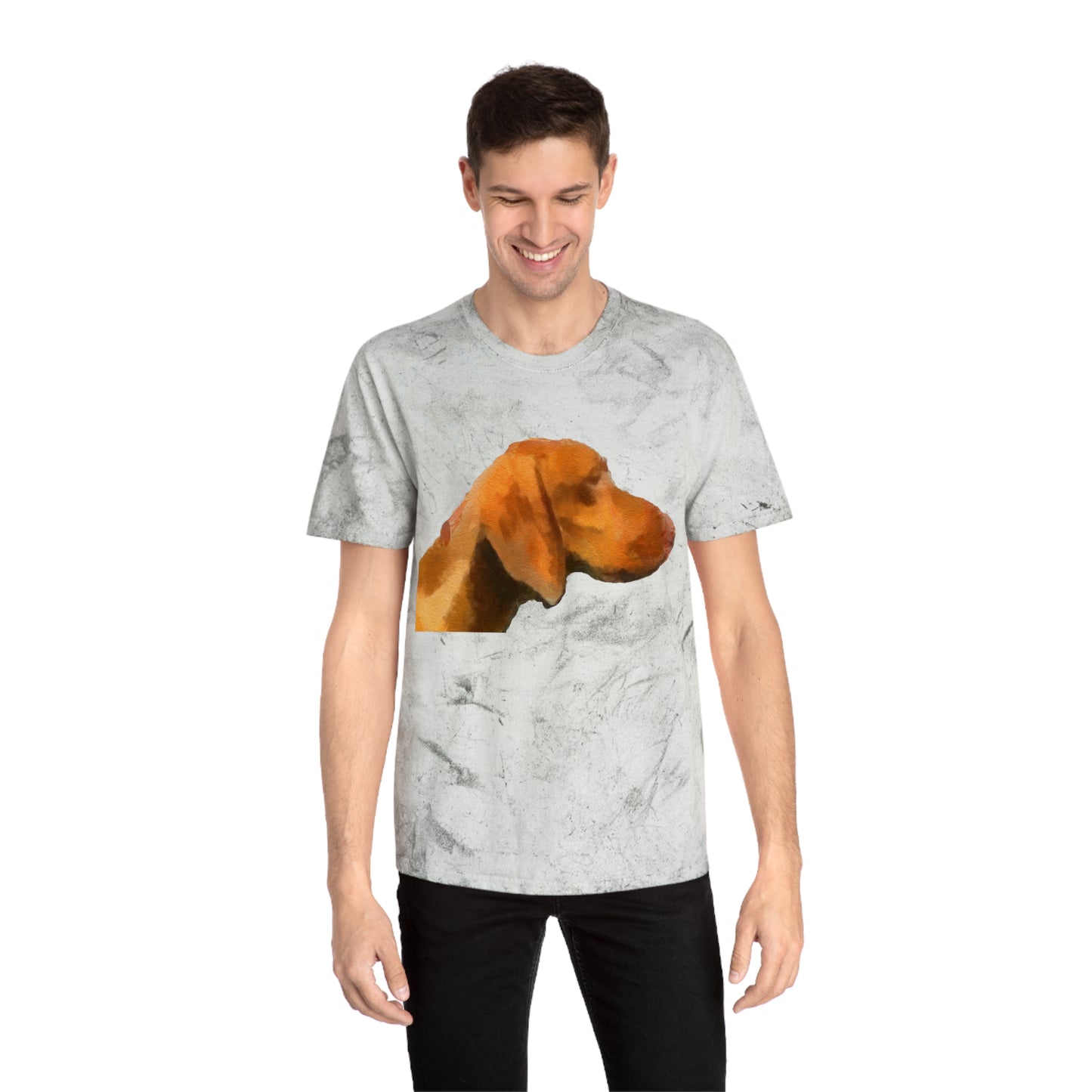 Hungarian Vizsla 'Bela' Unisex Cotton Color Blast T-Shirt