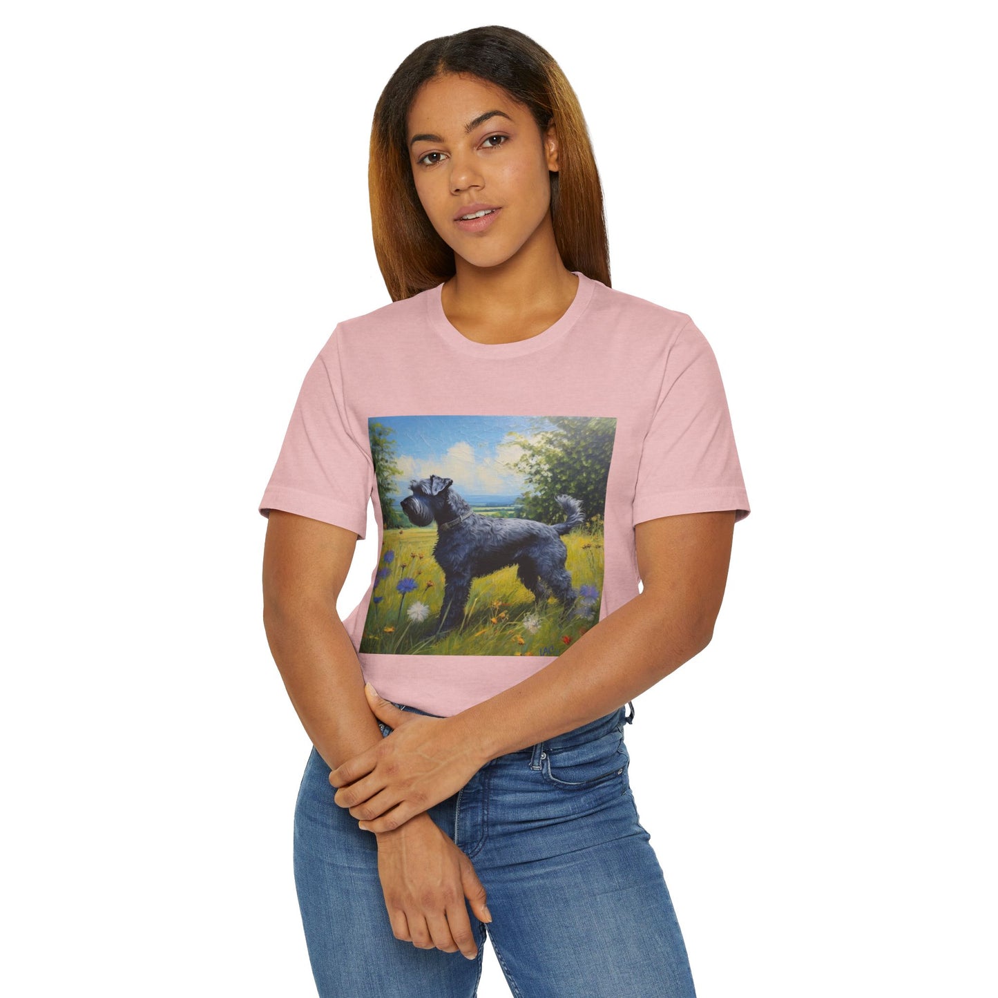 Kerry Blue Terrier Unisex Lightweight Jersey T-Shirt