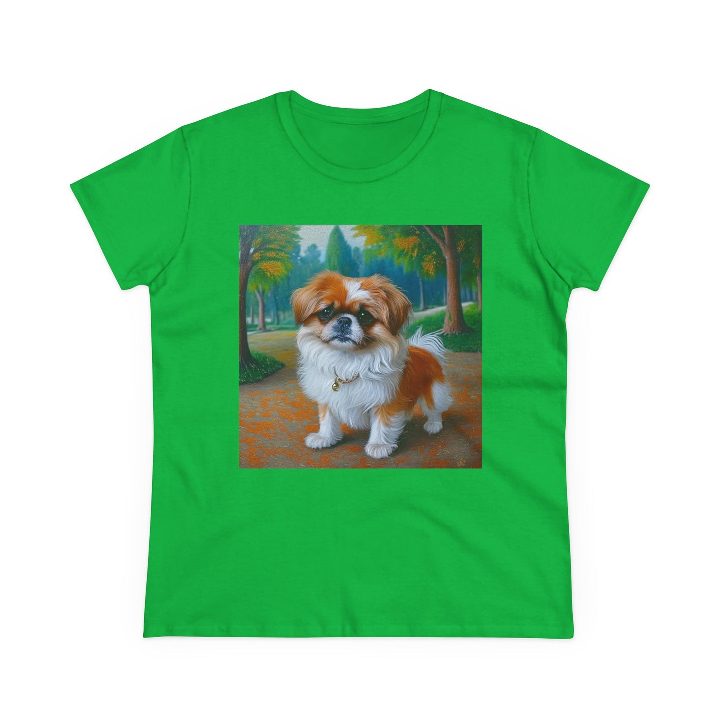 Pekingese Women's Midweight Cotton Tee